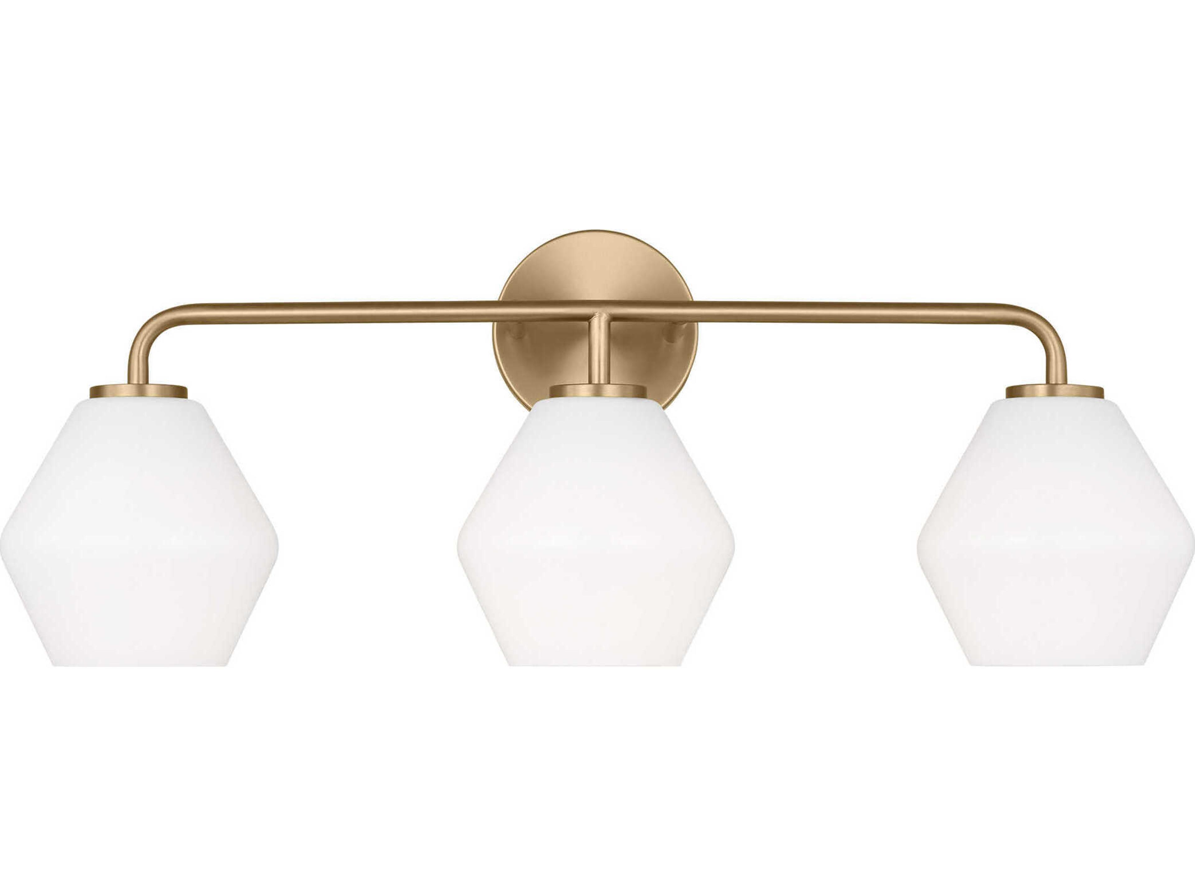 Generation Lighting Jett 3-Light Satin Brass Vanity Light