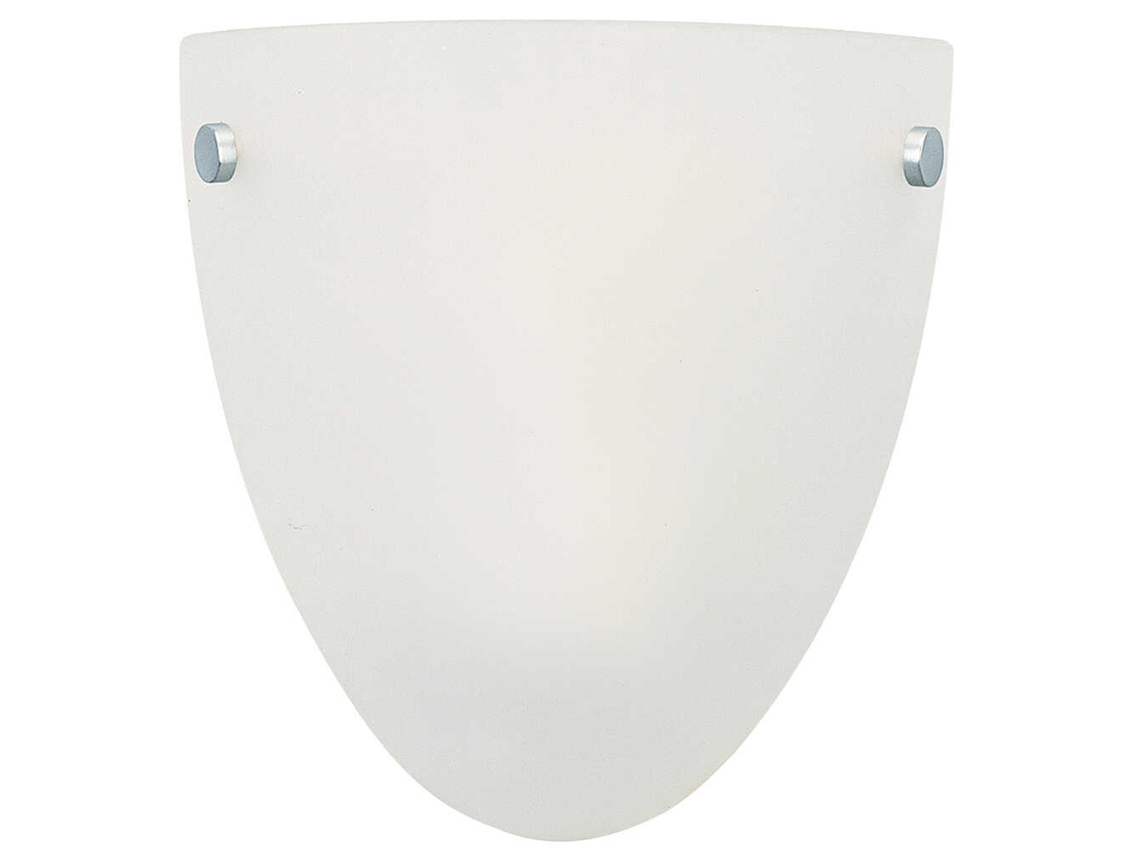 Generation Lighting Metropolis 1-Light White Black Glass Wall Sconce