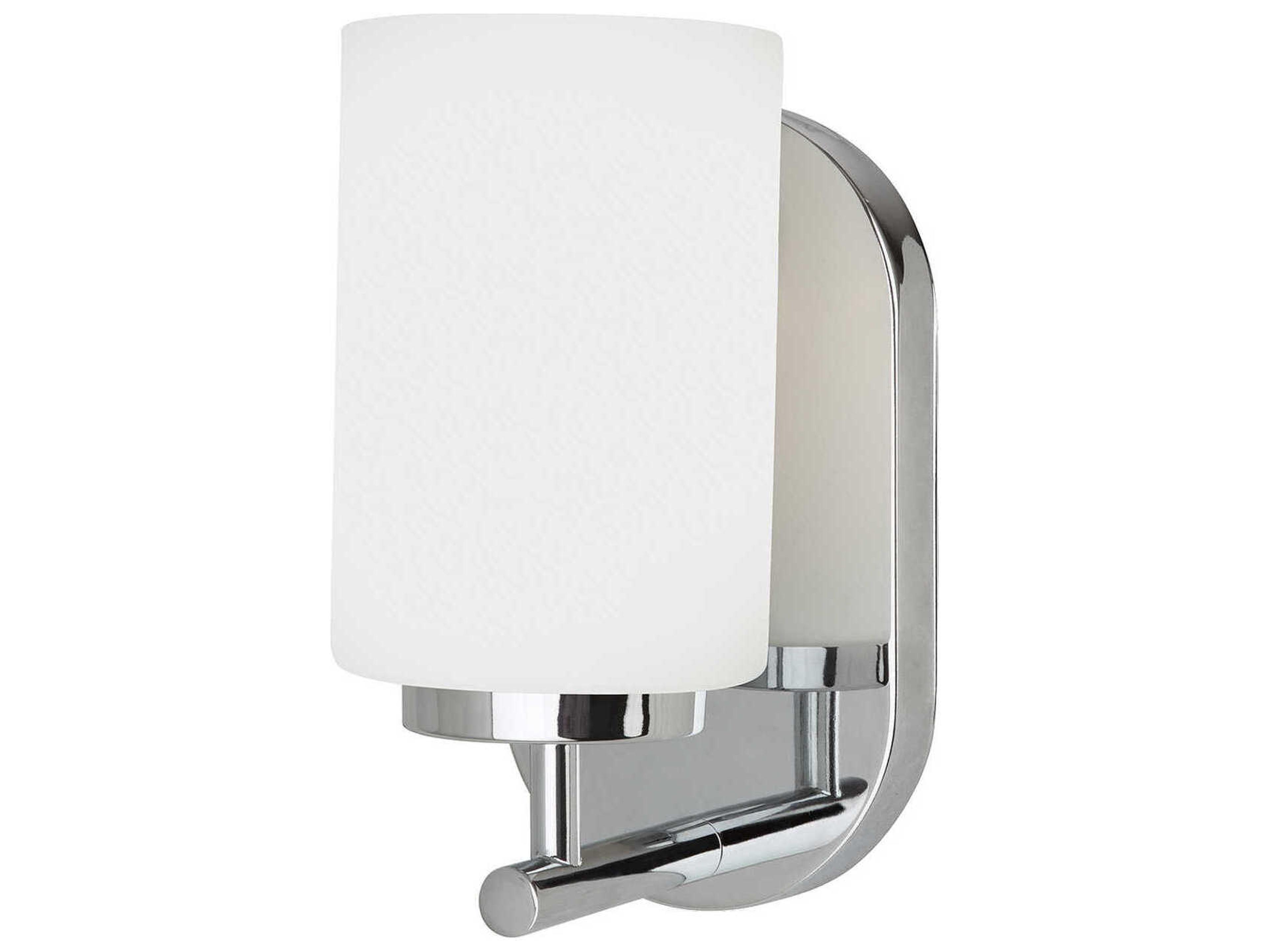 Generation Lighting Oslo 1-Light Chrome Glass Wall Sconce
