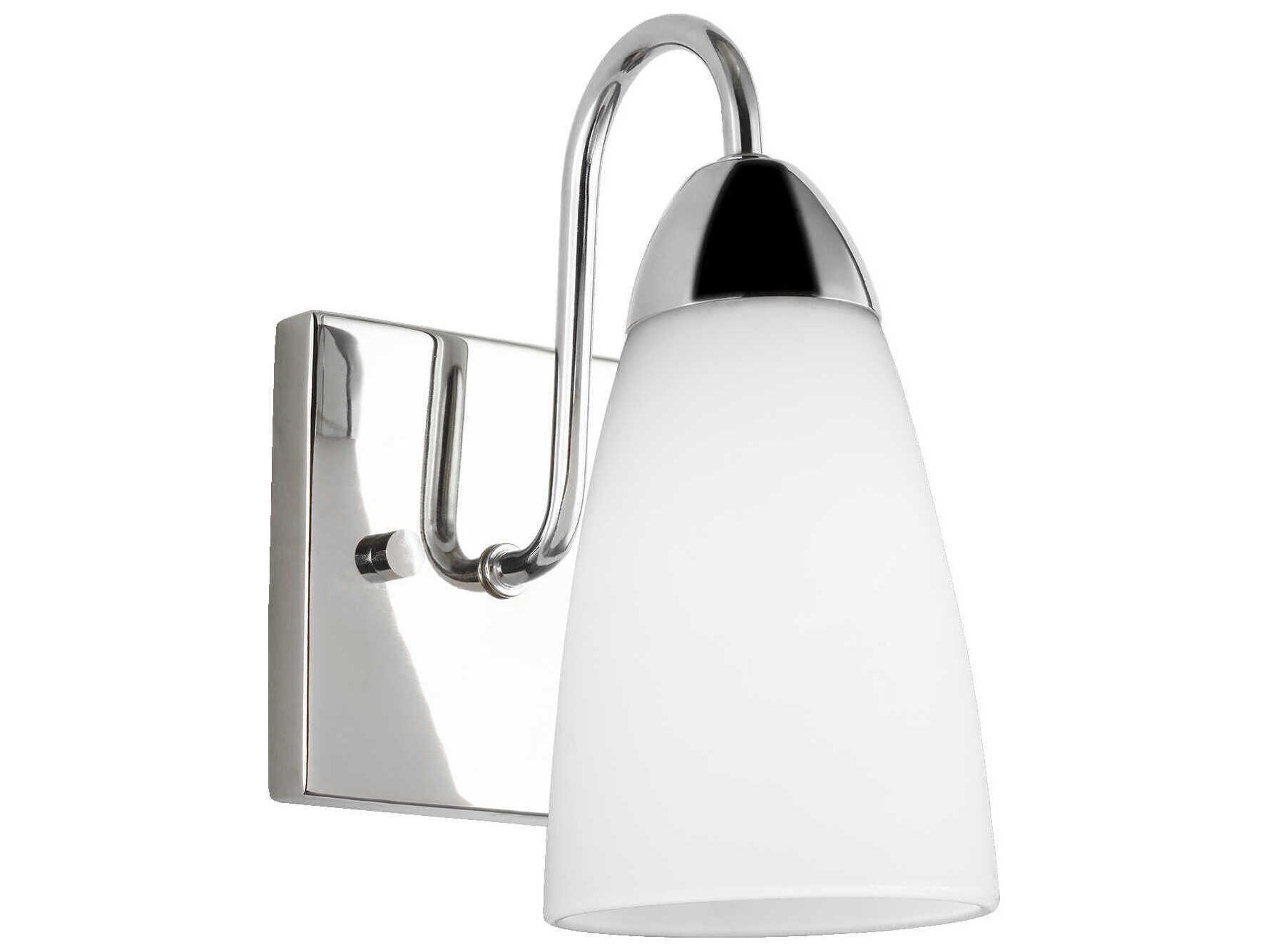 Generation Lighting Seville 1-Light Chrome Glass Wall Sconce