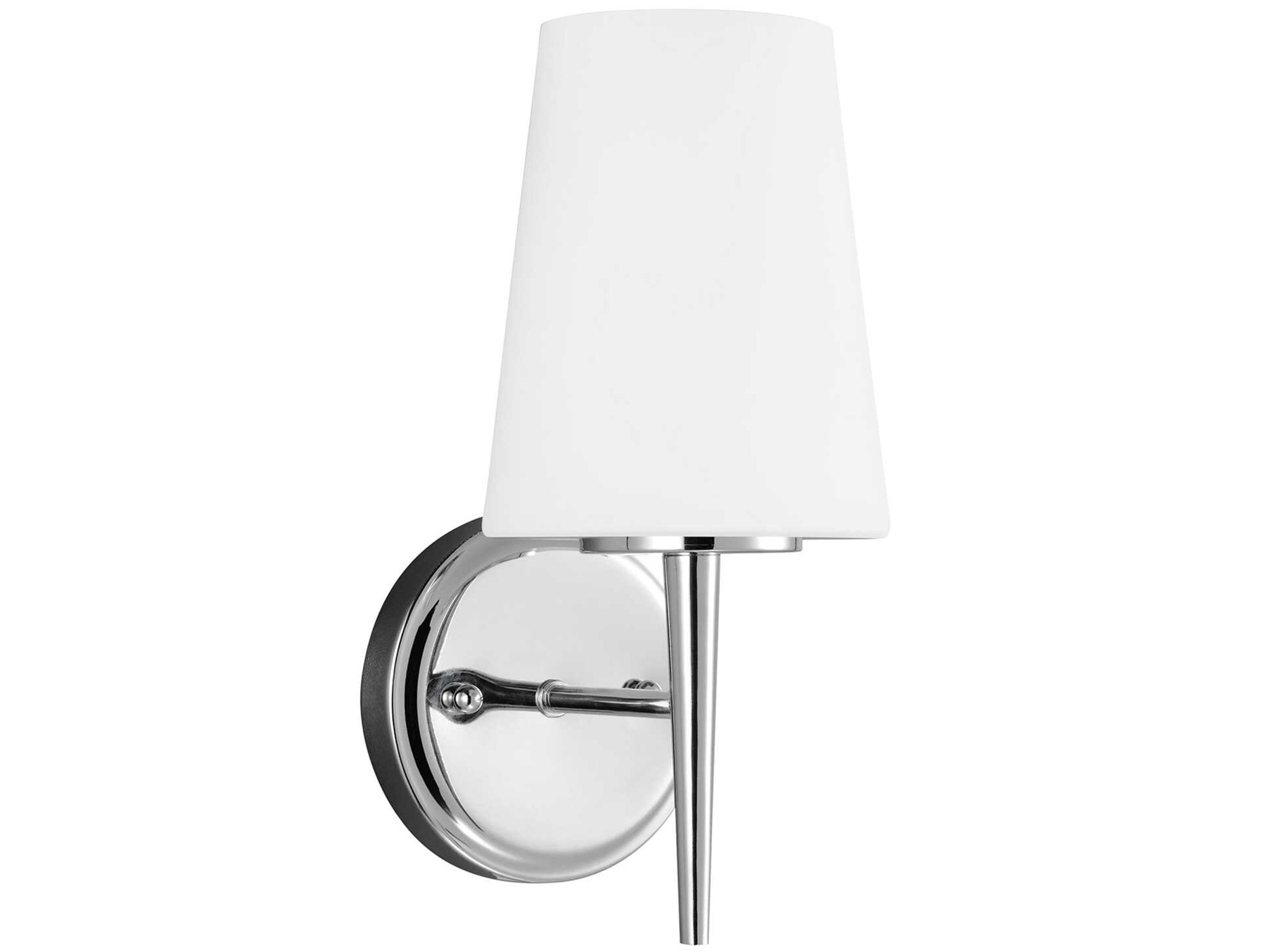 Generation Lighting Driscoll 1-Light Chrome Glass Wall Sconce