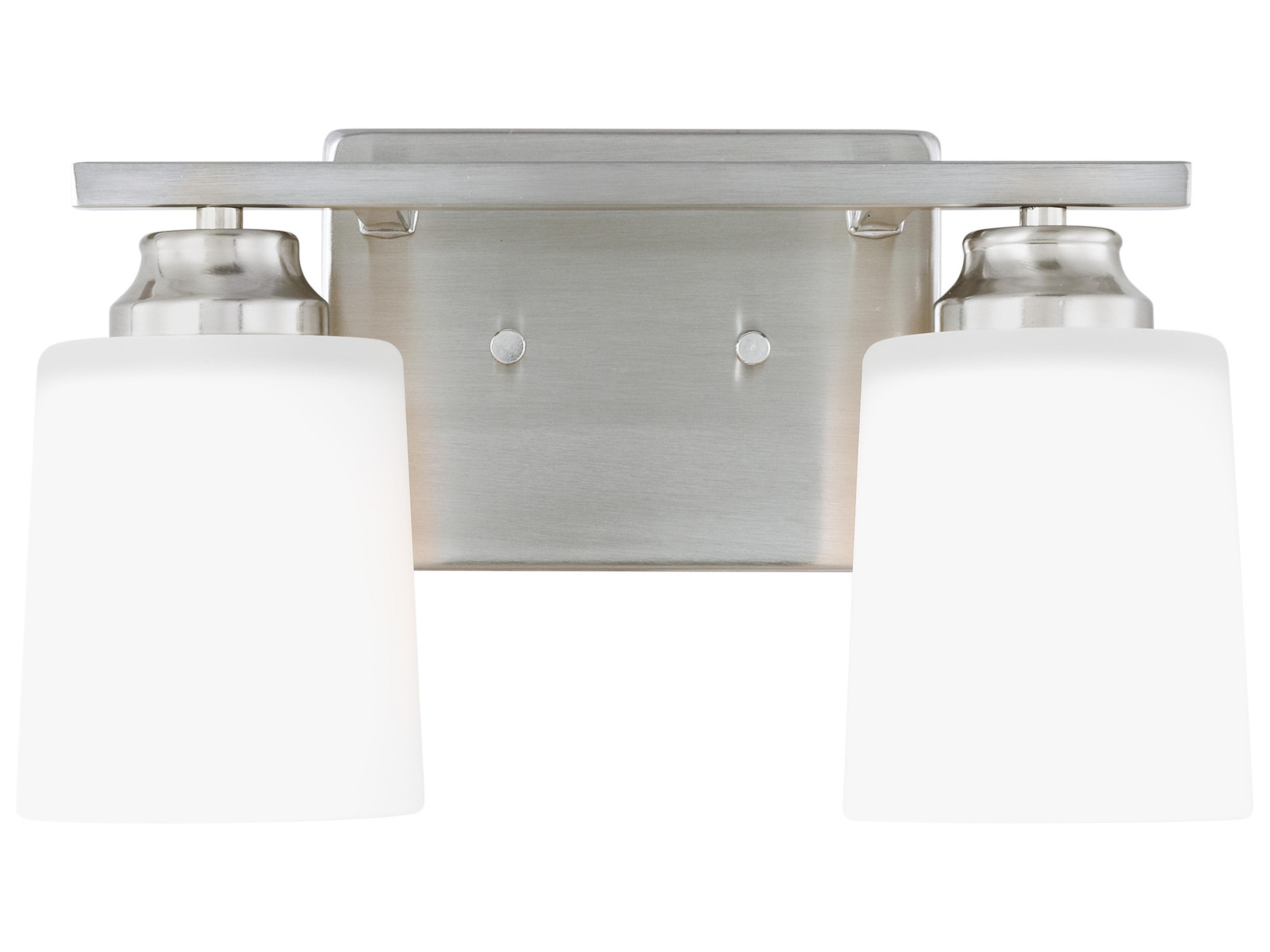 Generation Lighting Vinton 2-Light Brushed Nickel Vanity Light