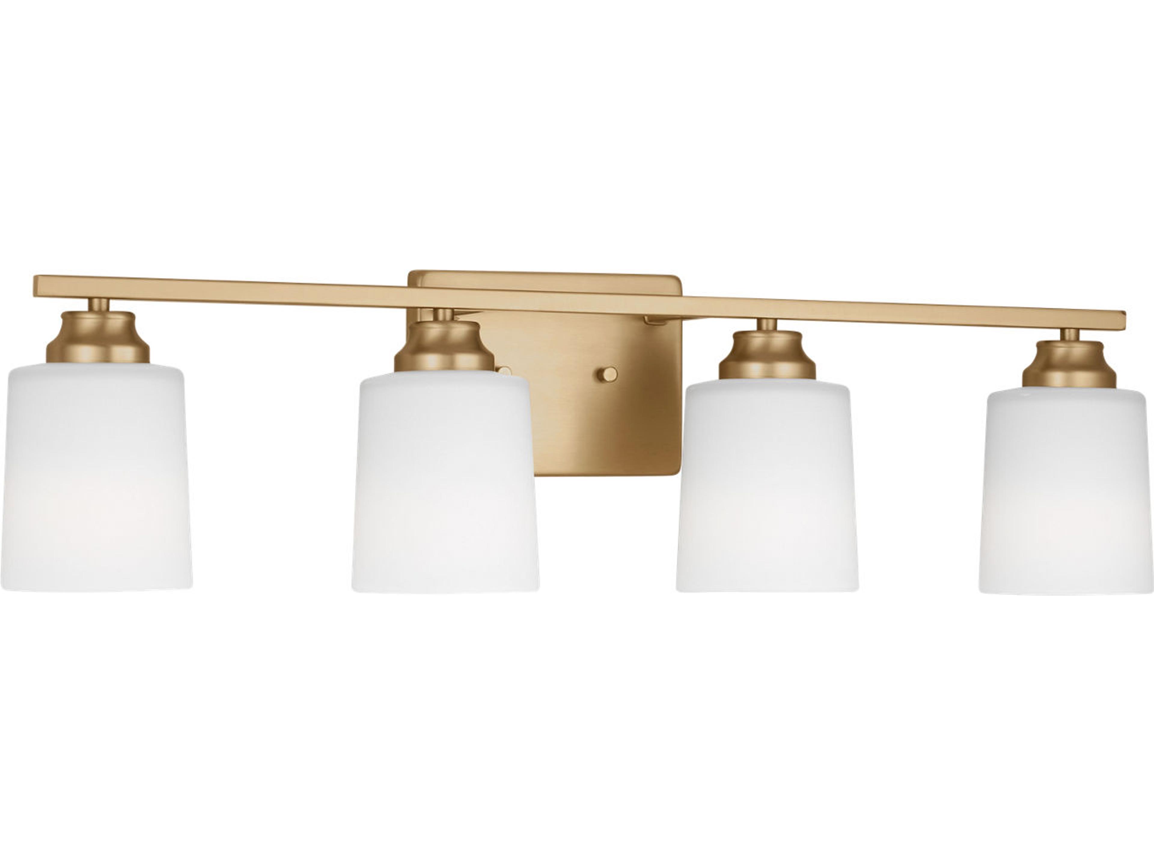 Generation Lighting Vinton 4-Light Satin Brass Vanity Light