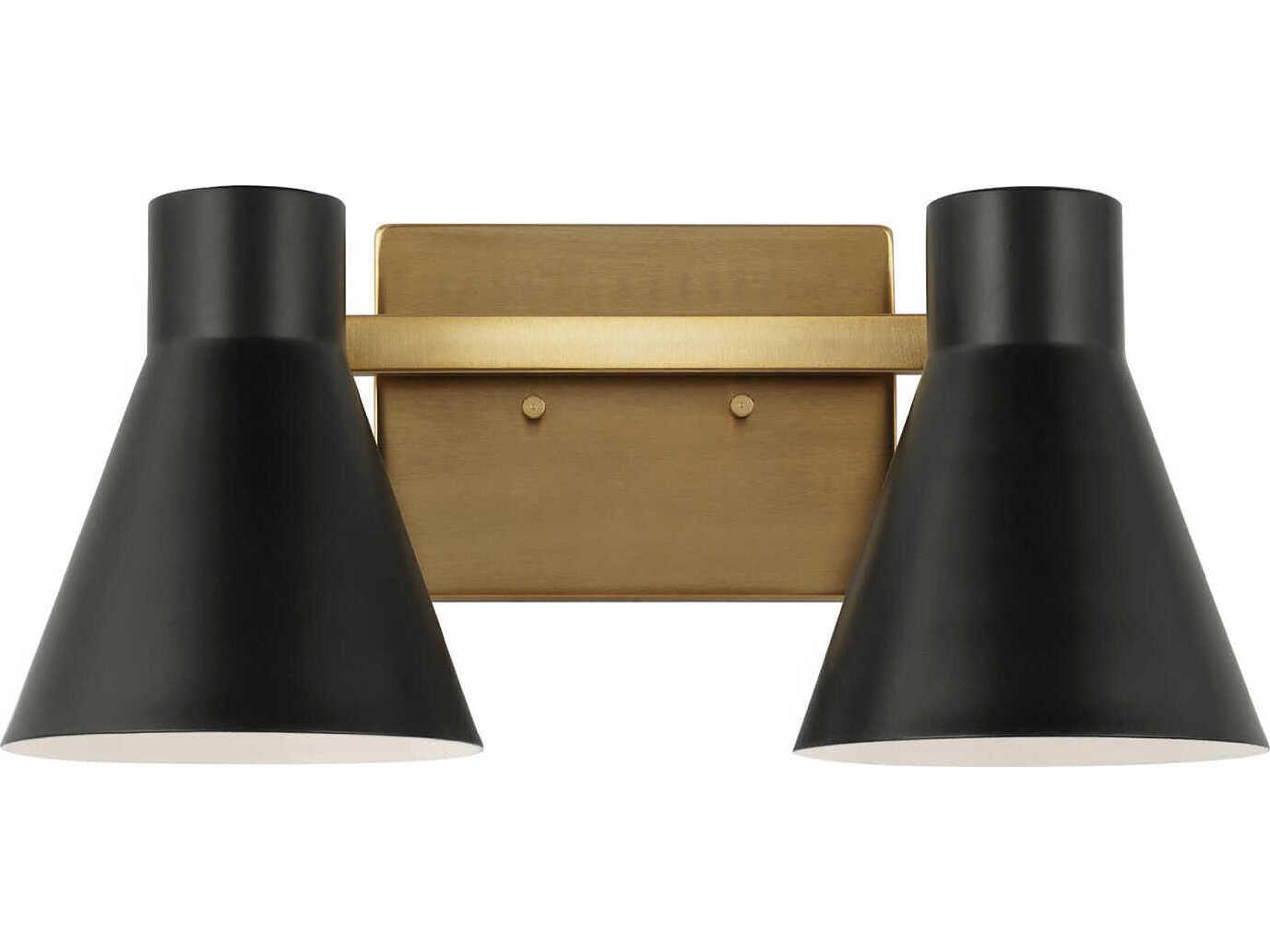 Generation Lighting Towner 2-Light Satin Brass Vanity Light