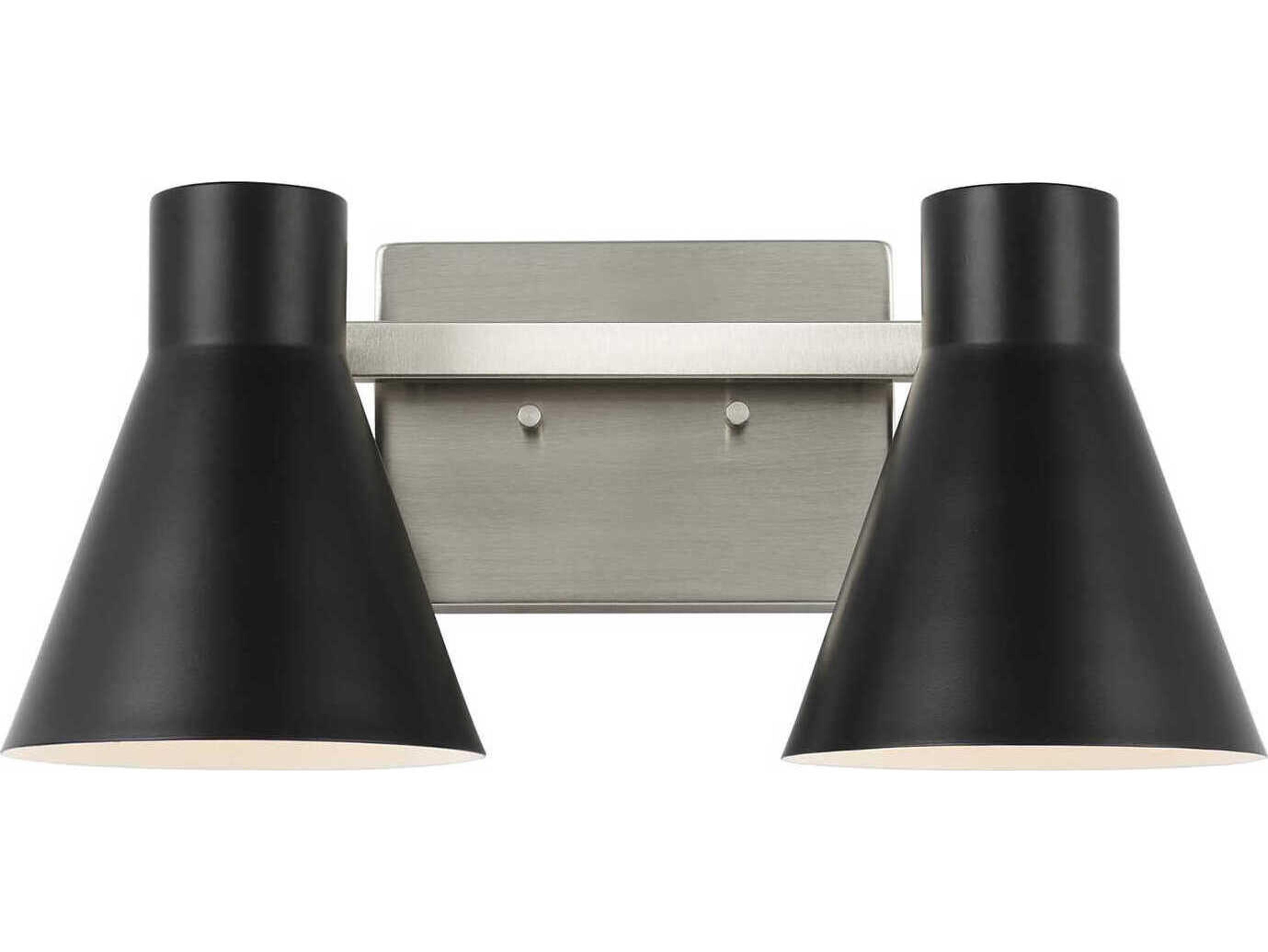 Generation Lighting Towner 2-Light Brushed Nickel Vanity Light