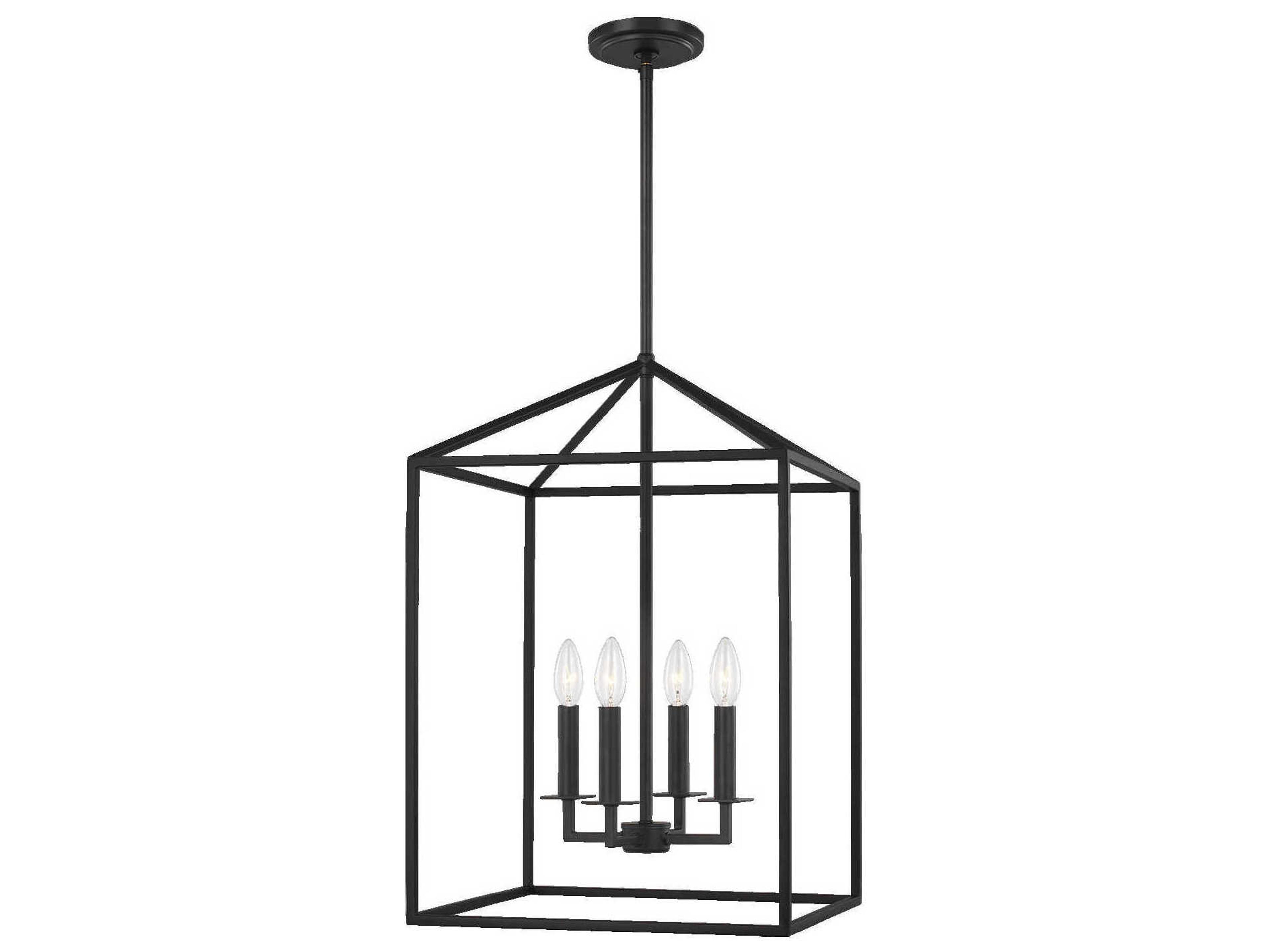 Generation Lighting Perryton 4-Light Midnight Black Pendant