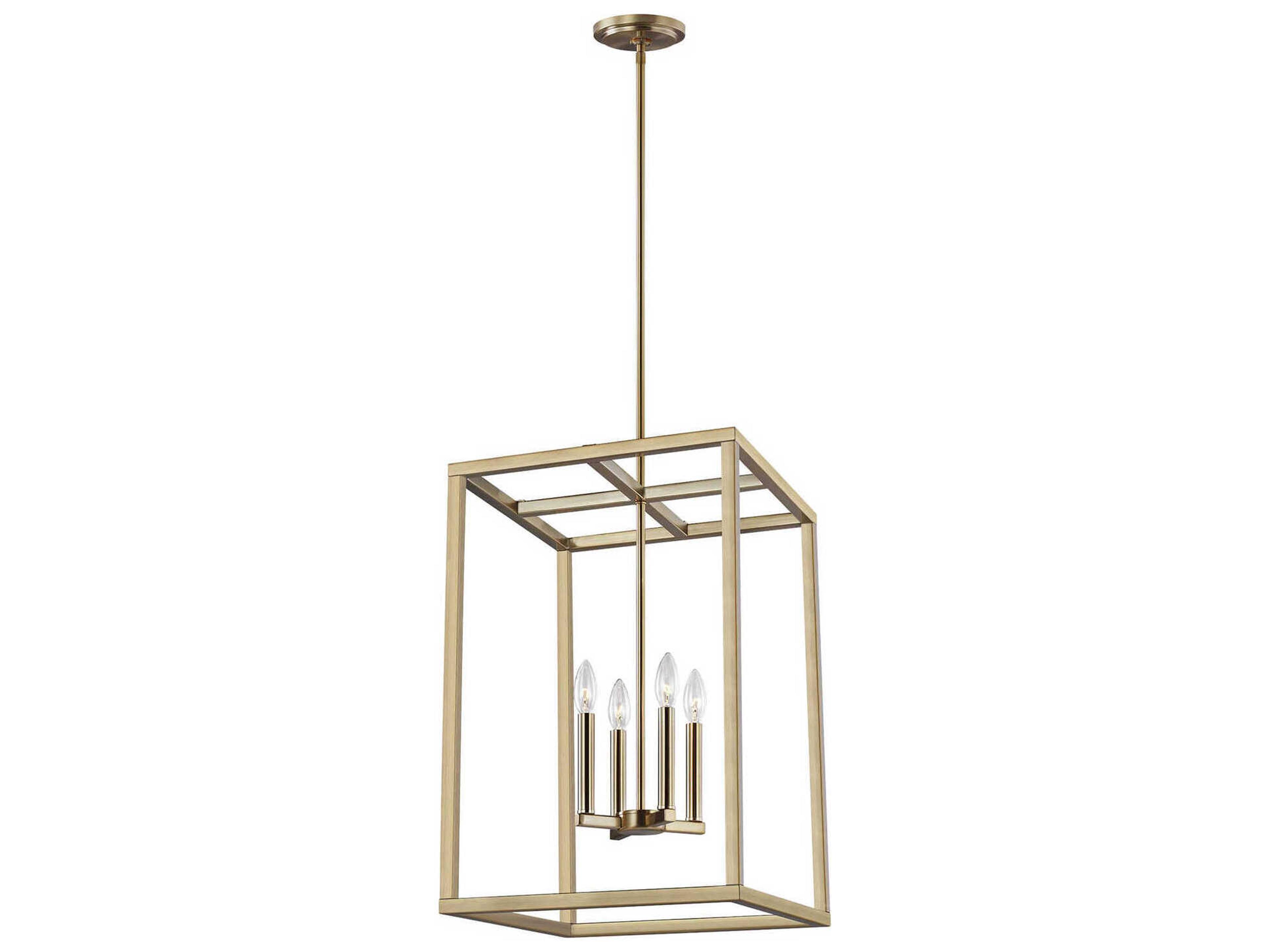 Generation Lighting Moffet Street 4-Light Satin Brass Pendant