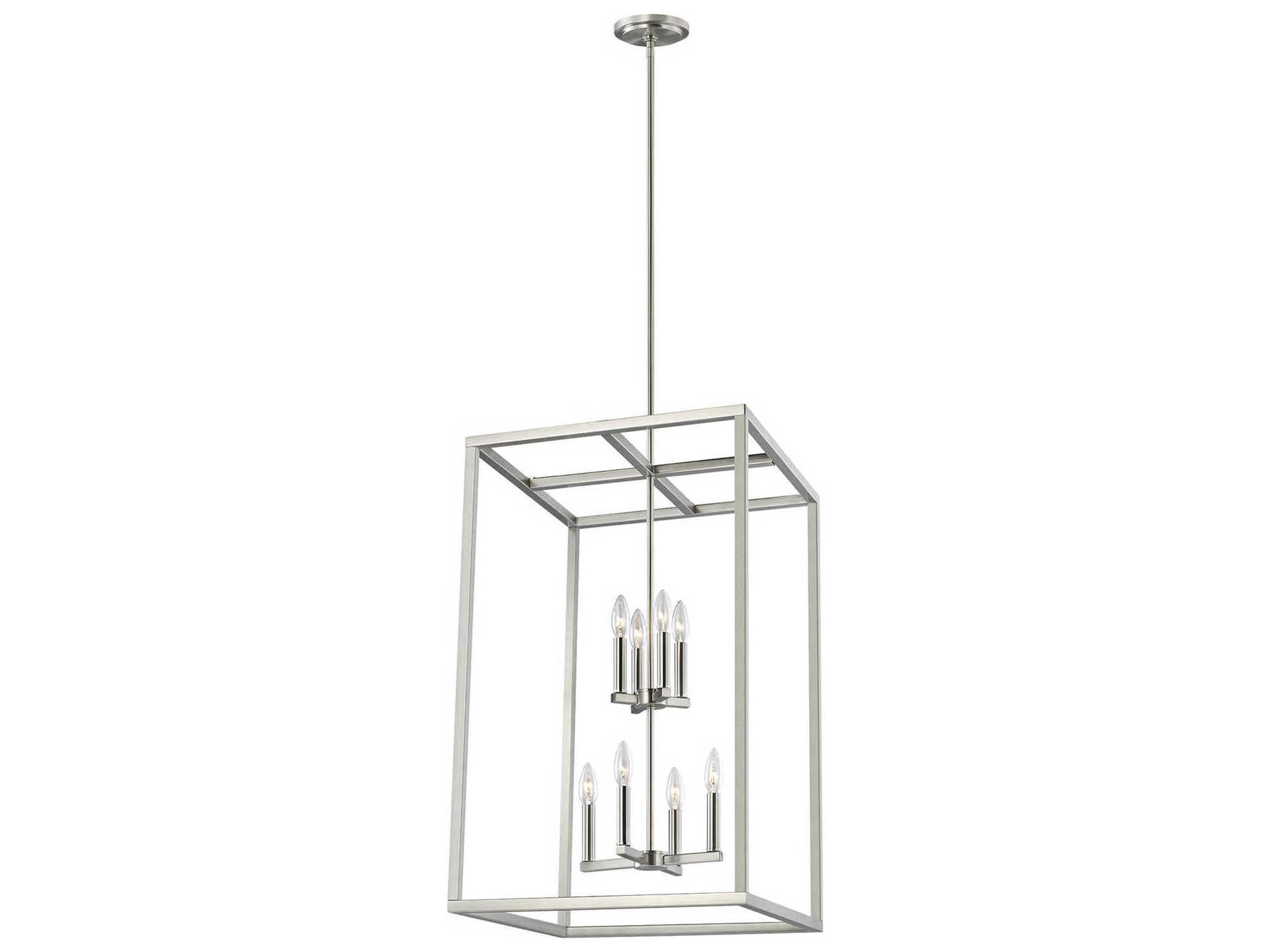 Generation Lighting Moffet Street 8-Light Brushed Nickel Pendant