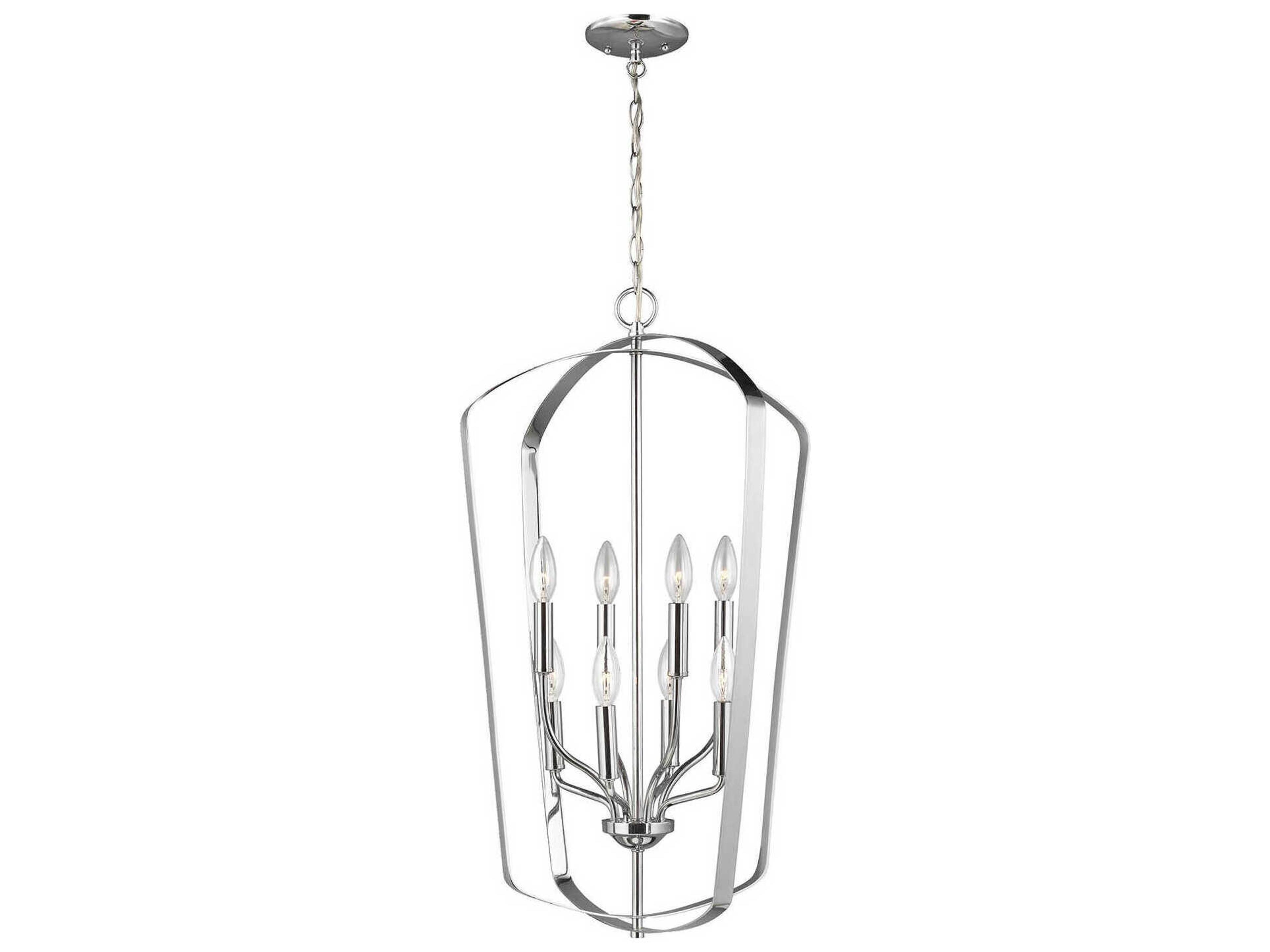 Generation Lighting Romee 8-Light Chrome Pendant