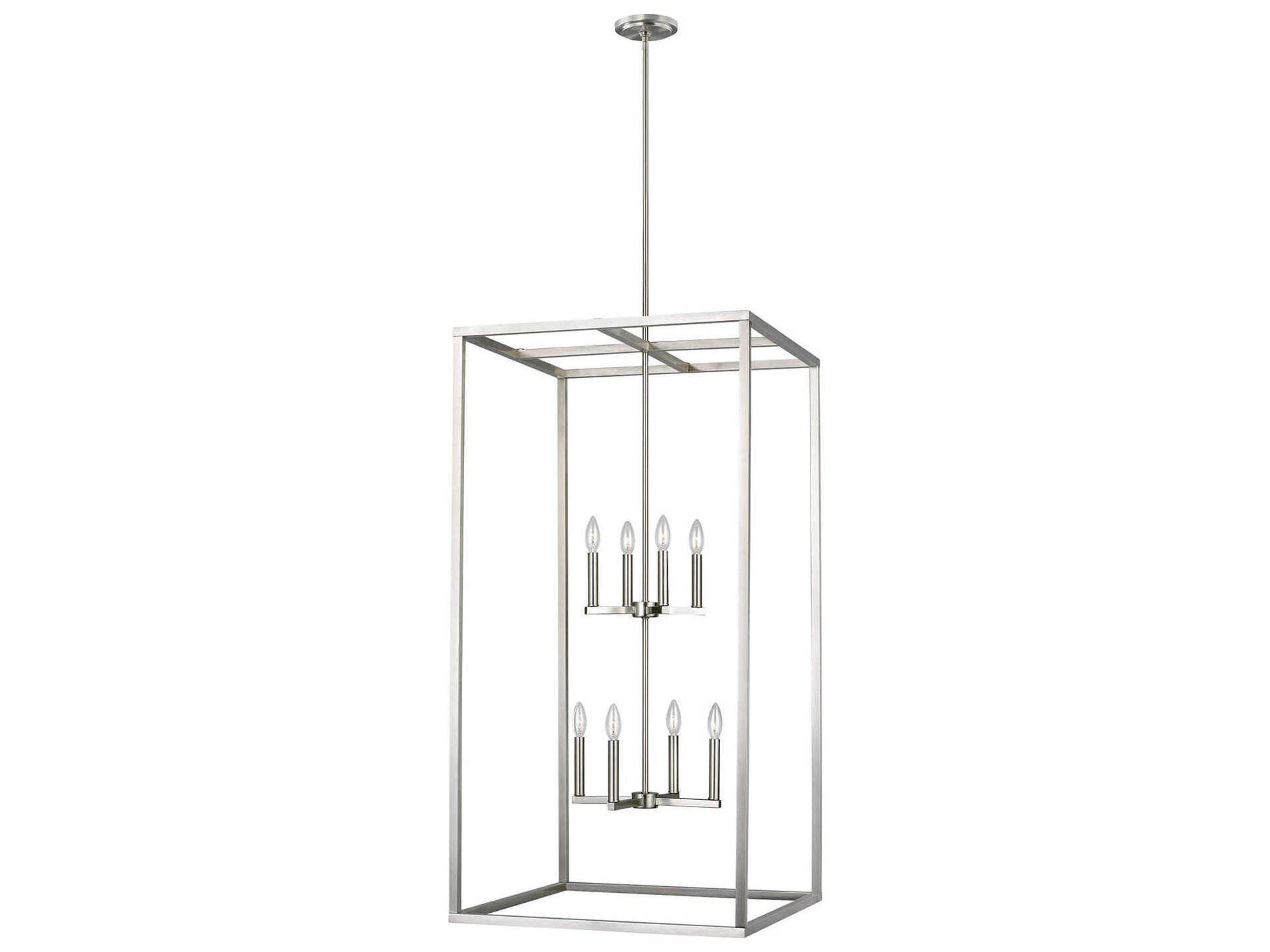 Generation Lighting Moffet Street 8-Light Brushed Nickel Pendant
