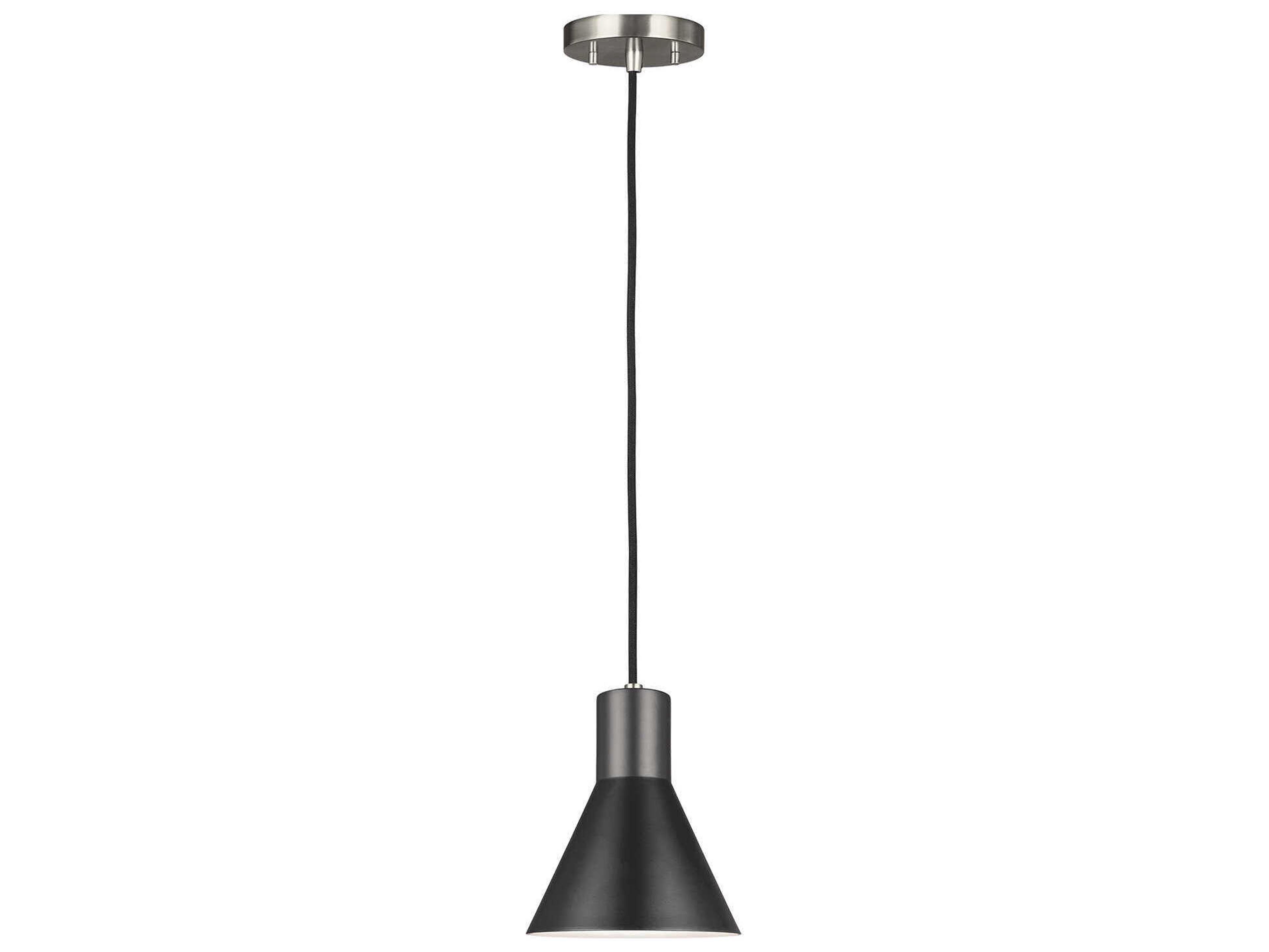 Generation Lighting Towner 1-Light Brushed Nickel Mini Pendant
