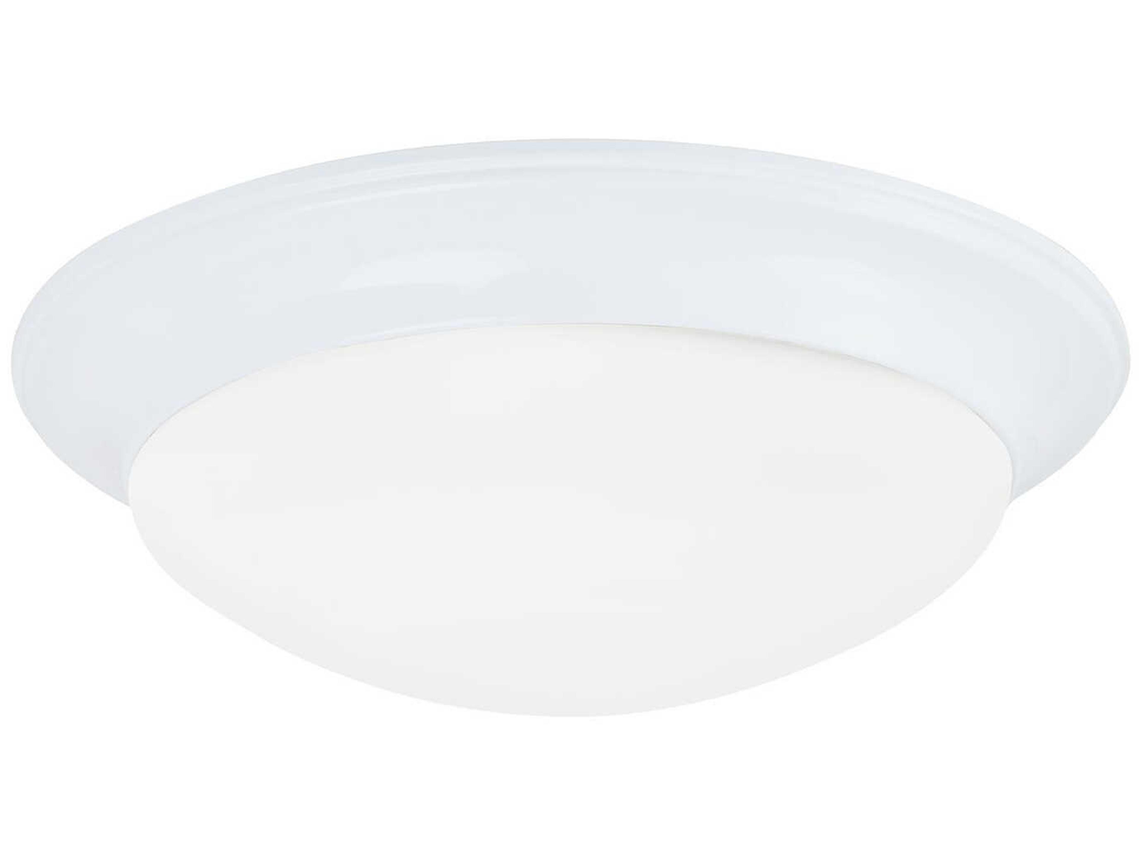 Generation Lighting Nash 2-Light White Glass Bowl Flush Mount