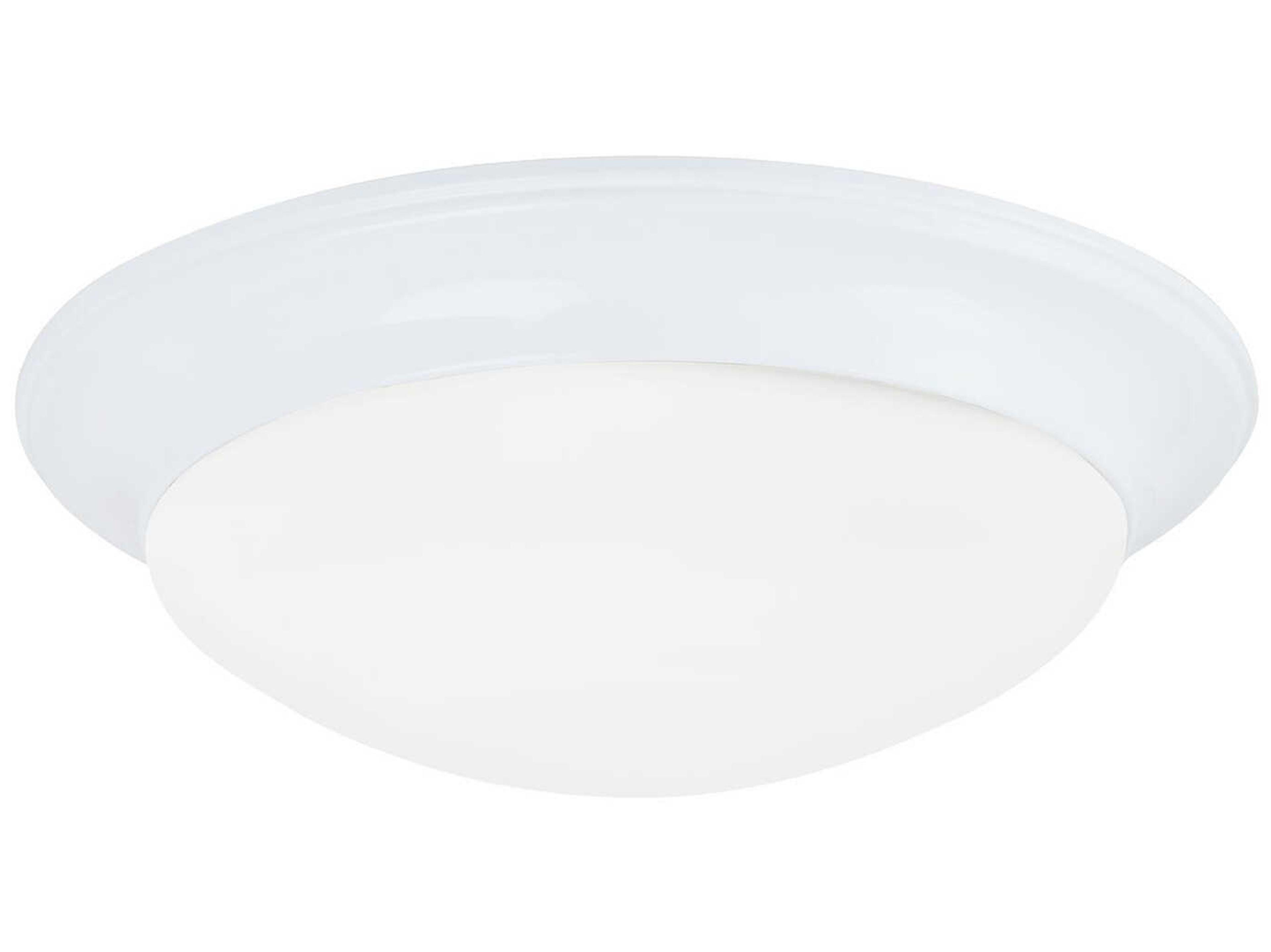 Generation Lighting Nash 3-Light White Glass Bowl Flush Mount