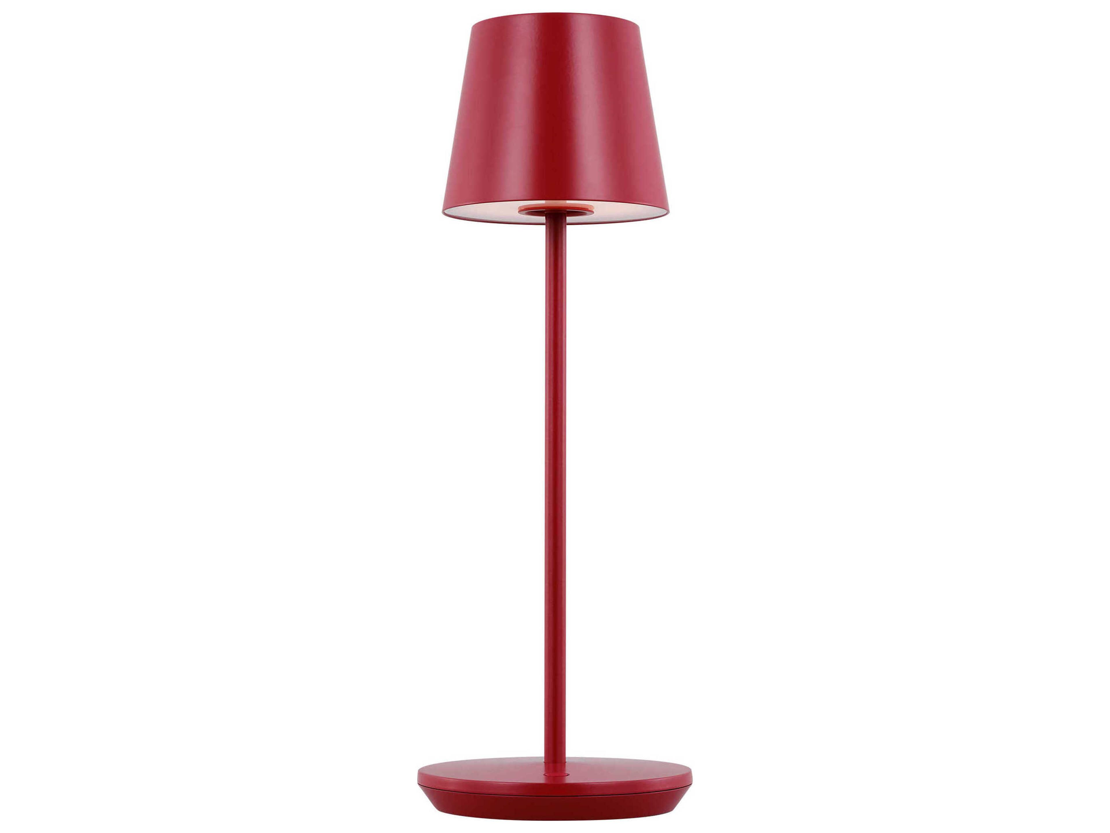 Generation Lighting Mena Dark Red Aluminum Table Lamp