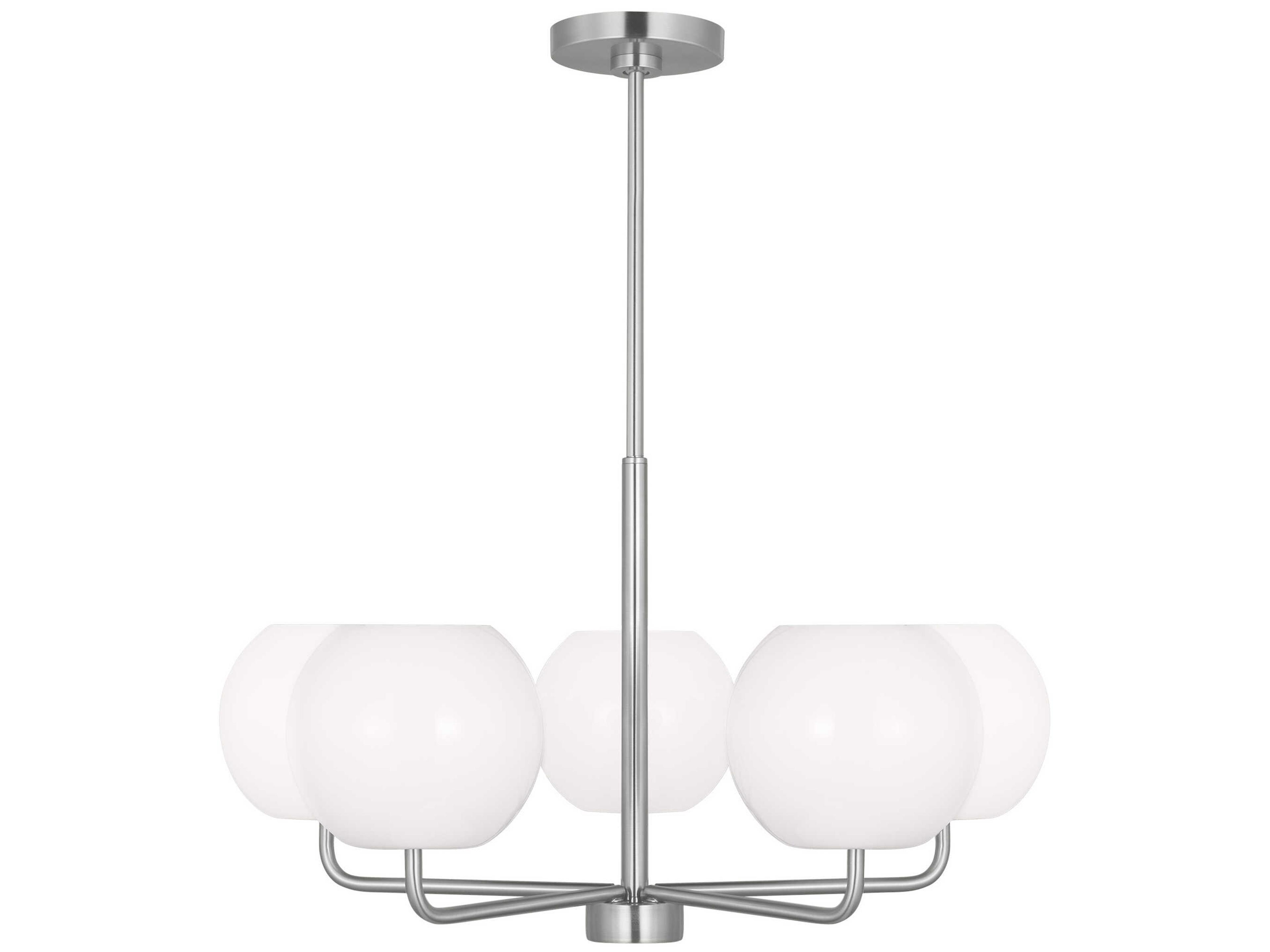 Generation Lighting Rory 5-Light Brushed Steel Globe Chandelier