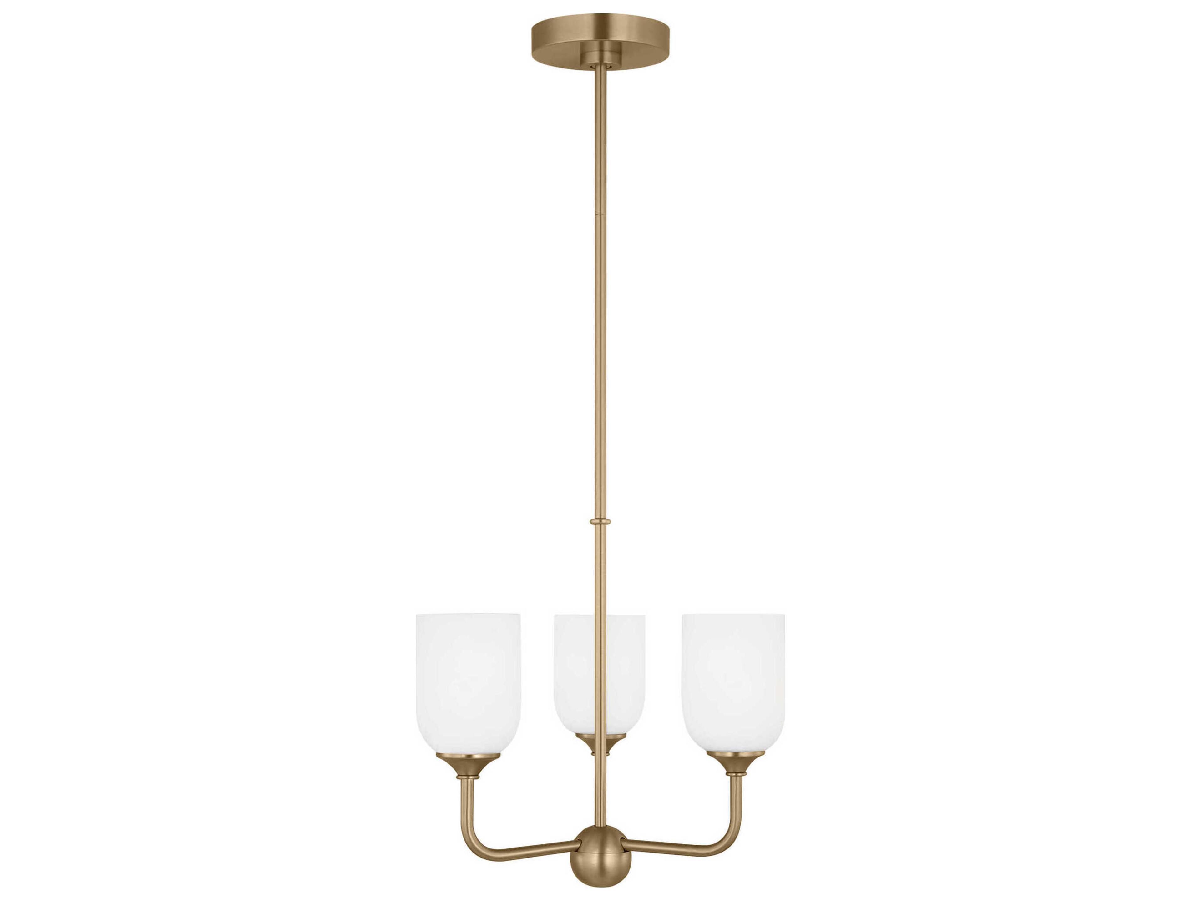 Generation Lighting Emile 3-Light Satin Bronze Chandelier
