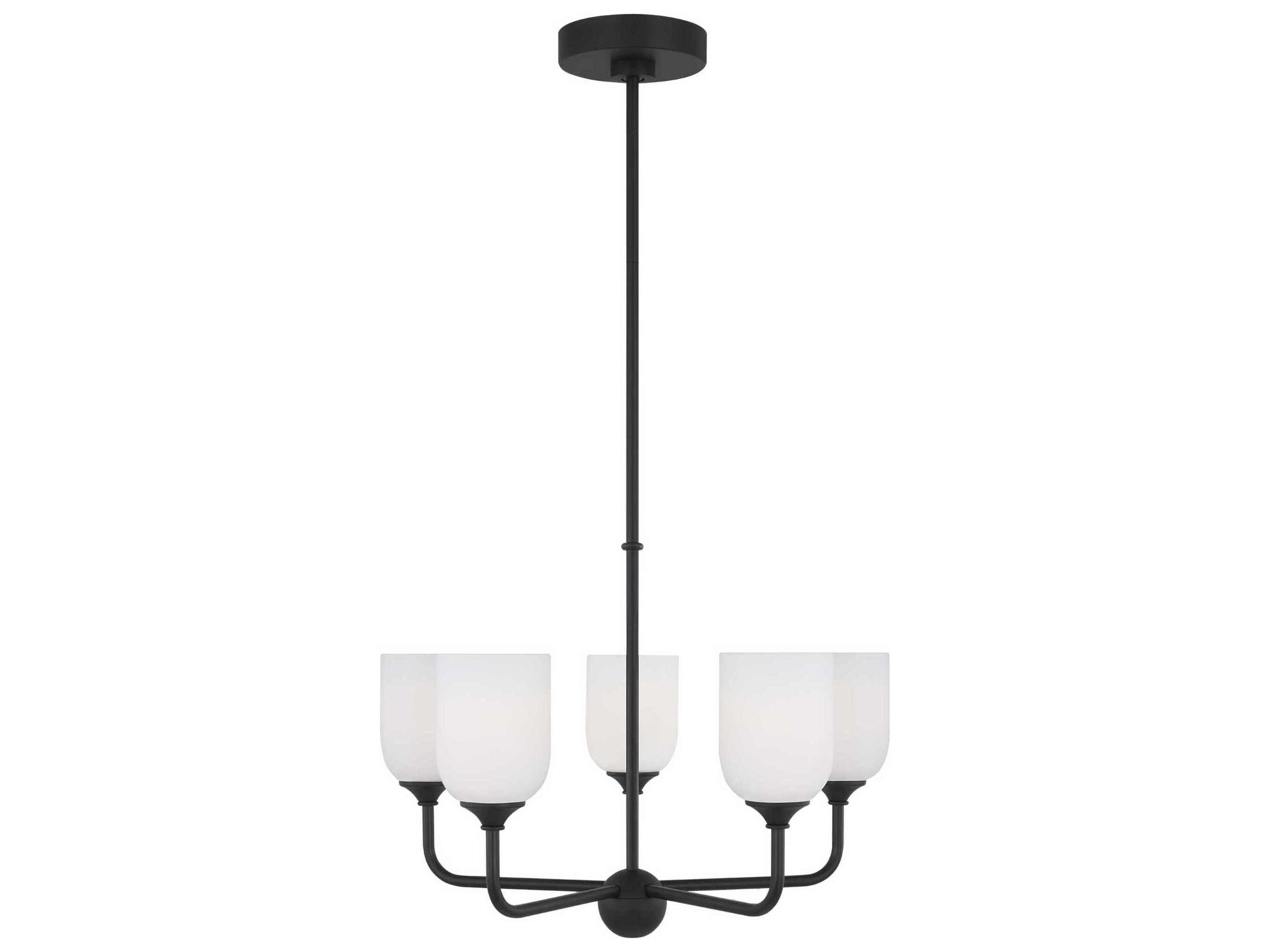 Generation Lighting Emile 5-Light Midnight Black Chandelier