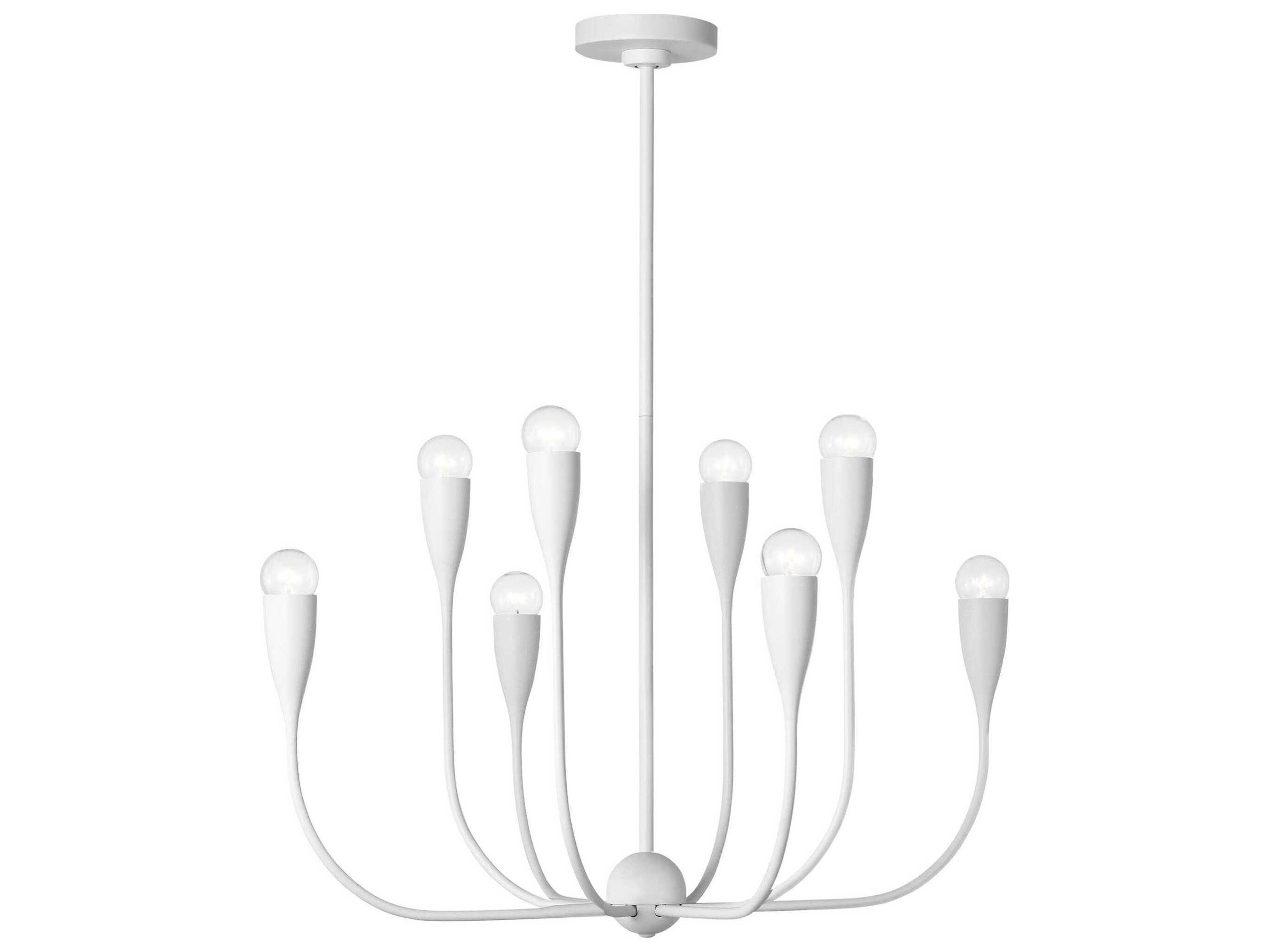 Generation Lighting Maya 8-Light Matte White Chandelier