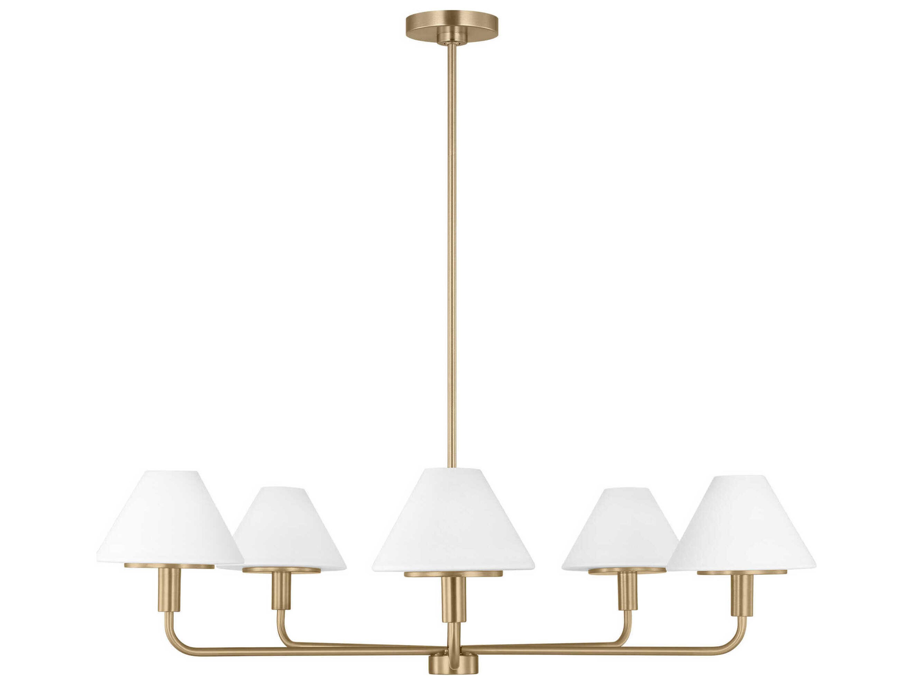 Generation Lighting Mendota 5-Light Satin Brass Chandelier