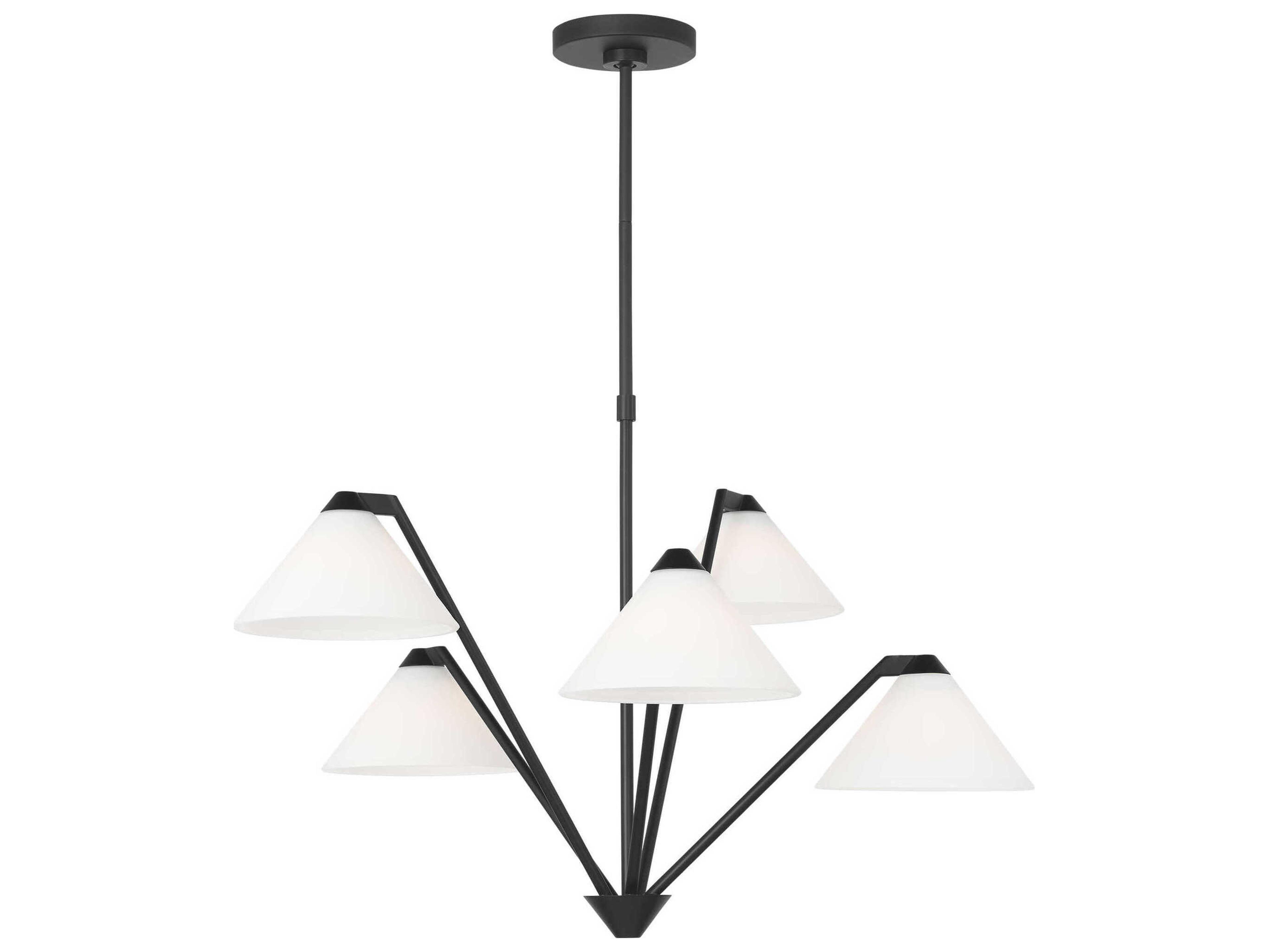Generation Lighting Werley 5-Light Midnight Black Chandelier