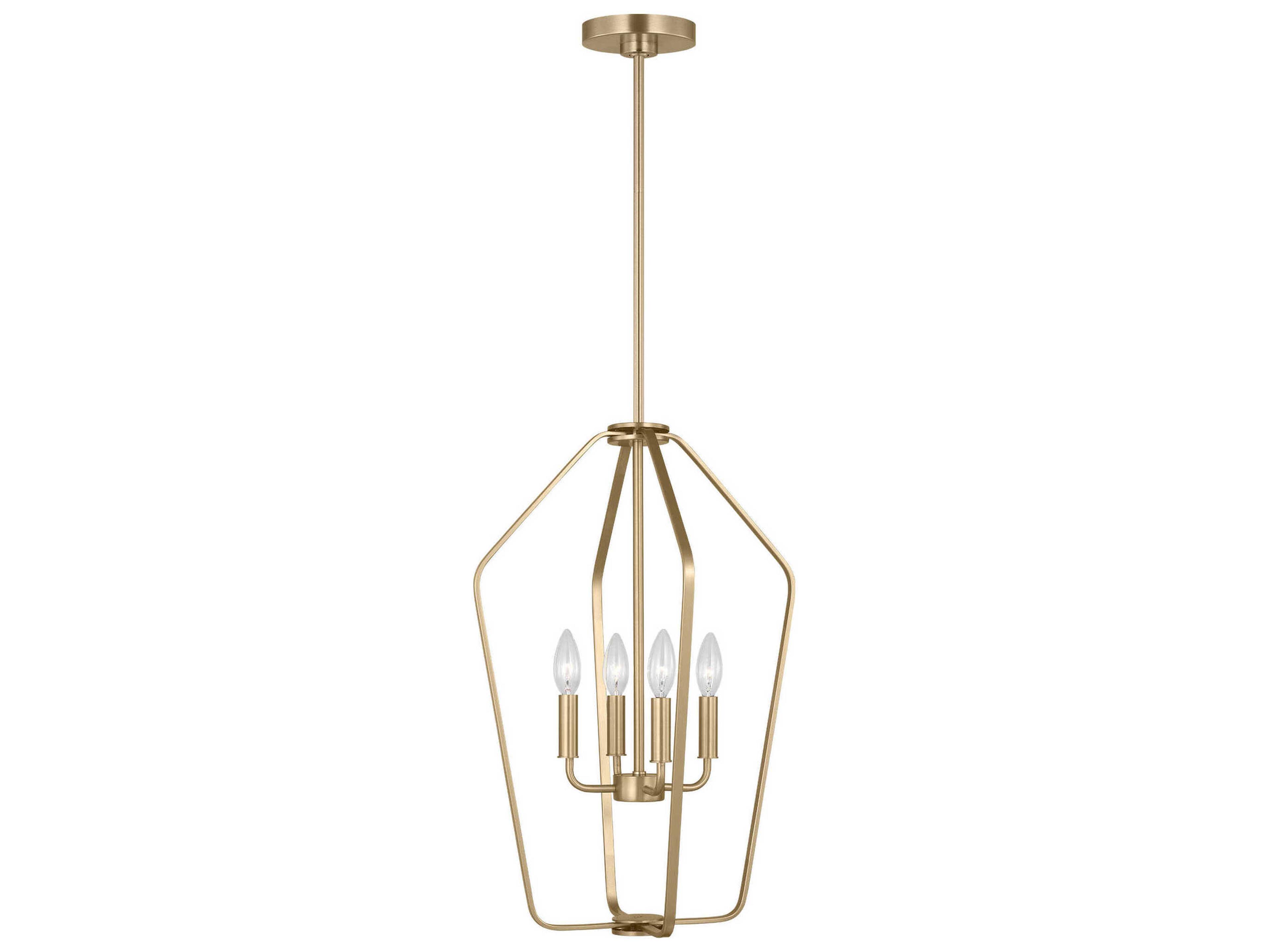 Generation Lighting Kennan 4-Light Satin Brass Chandelier