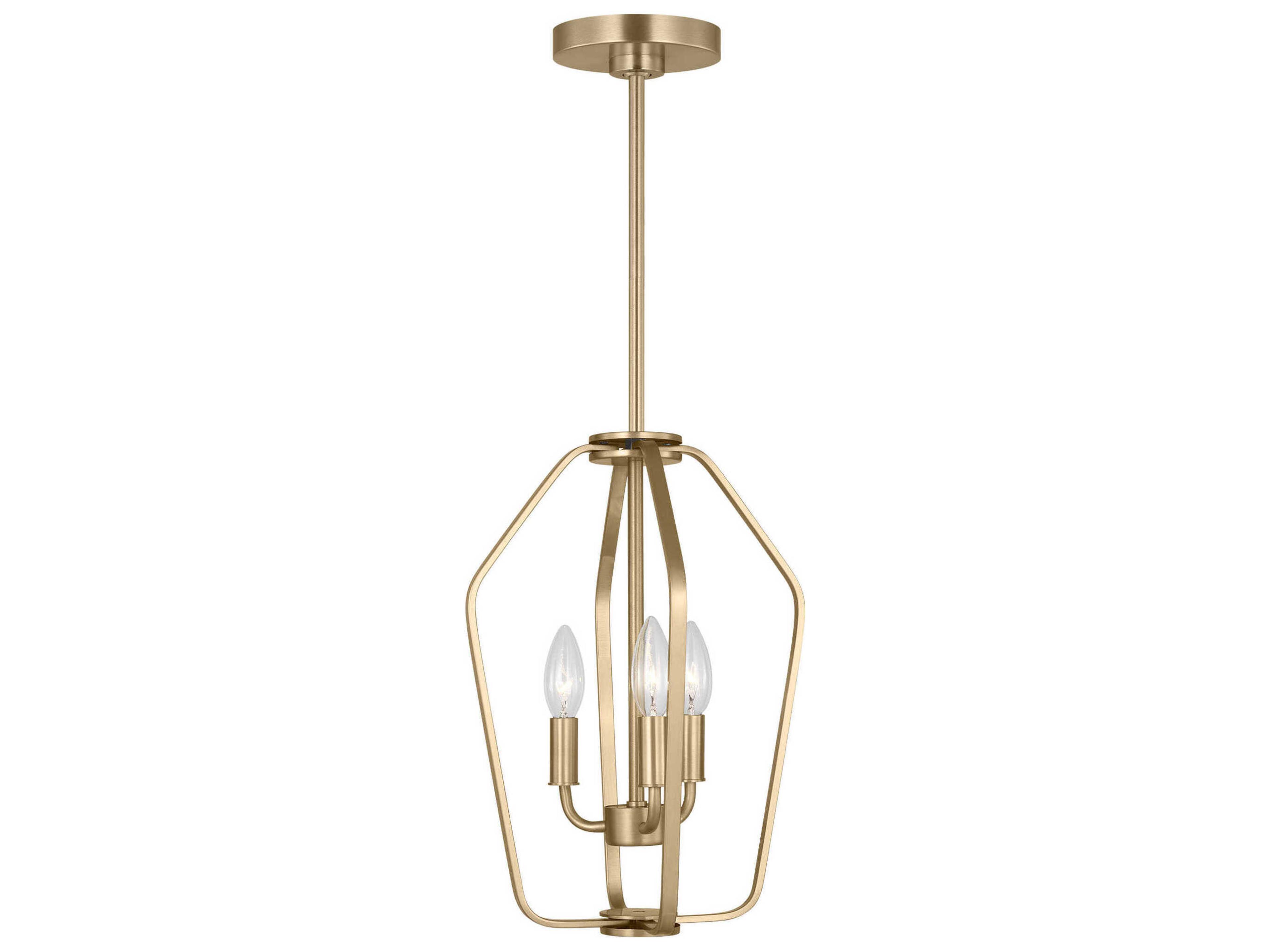 Generation Lighting Kennan 3-Light Satin Brass Chandelier