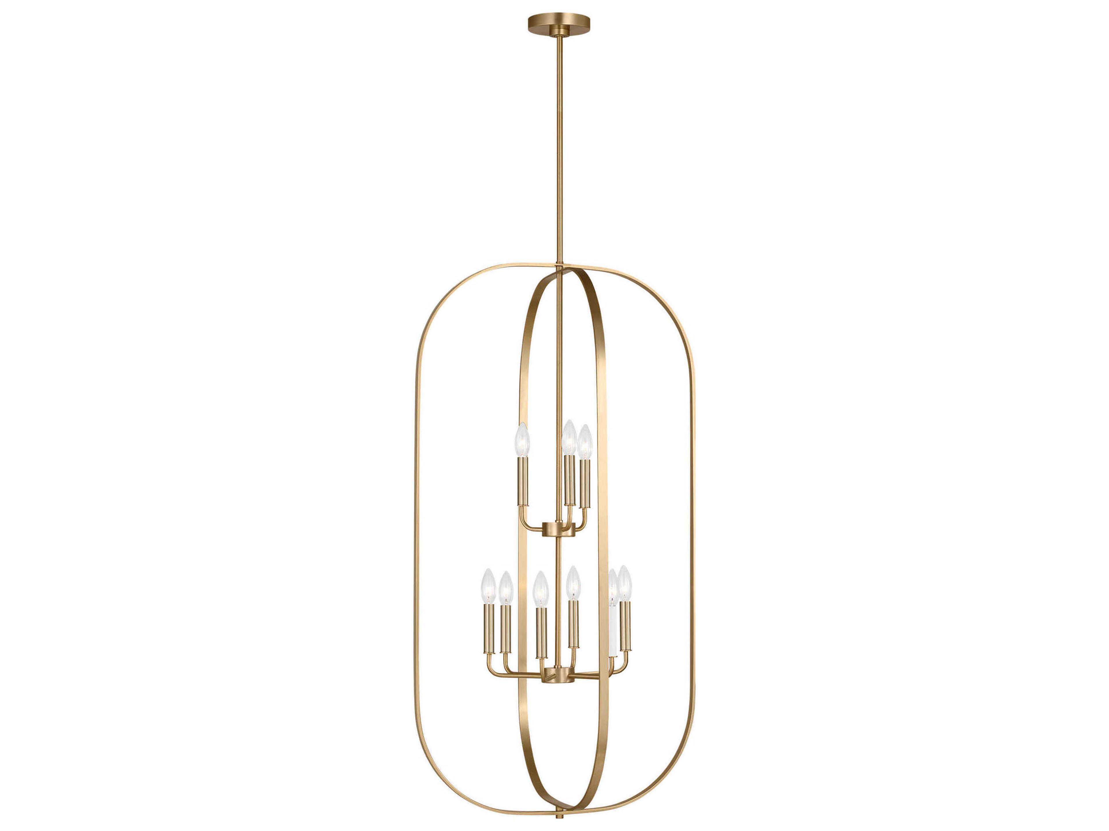 Generation Lighting Loretto 9-Light Satin Brass Chandelier