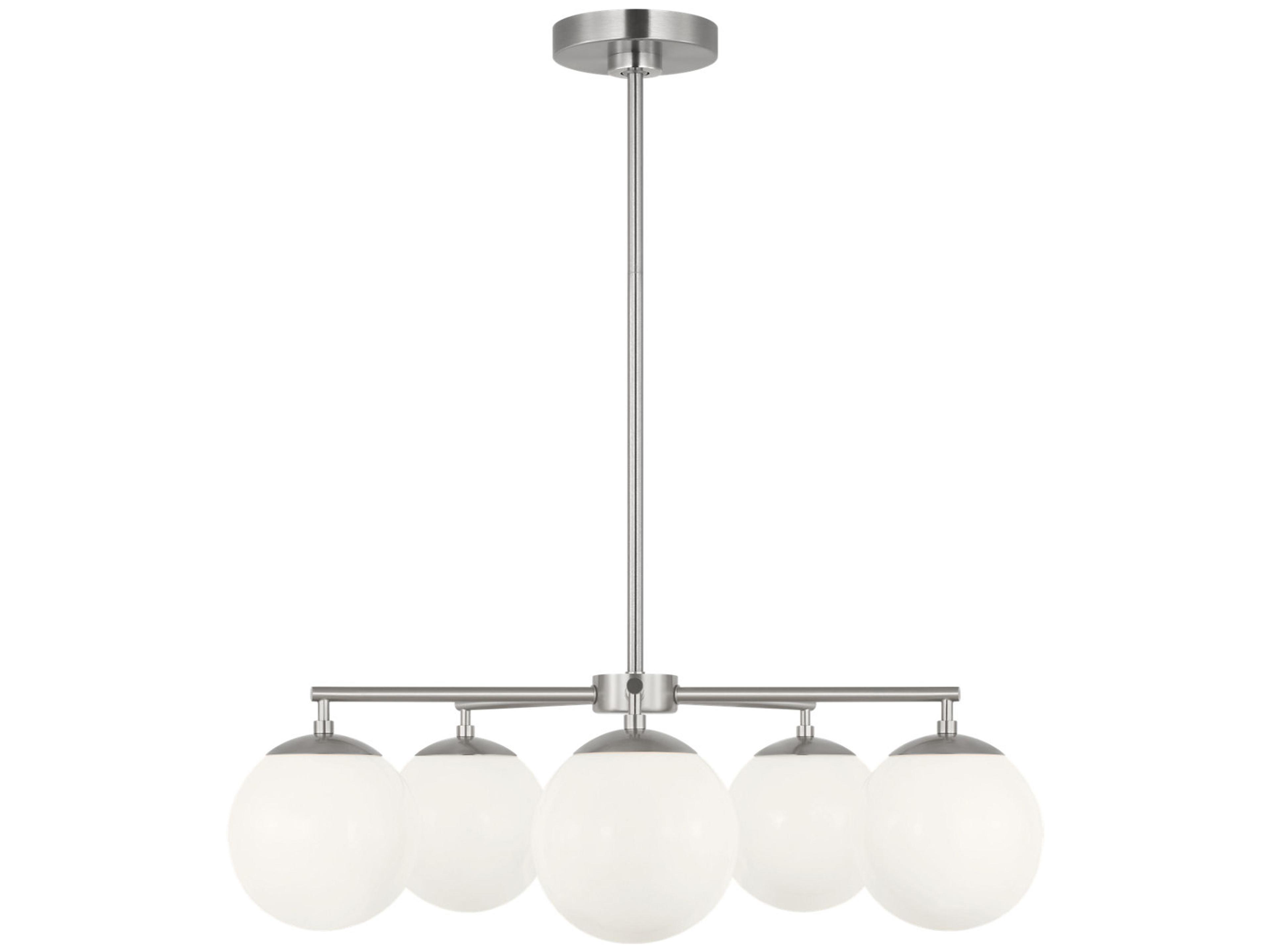 Generation Lighting Nube 5-Light Brushed Nickel Globe Chandelier