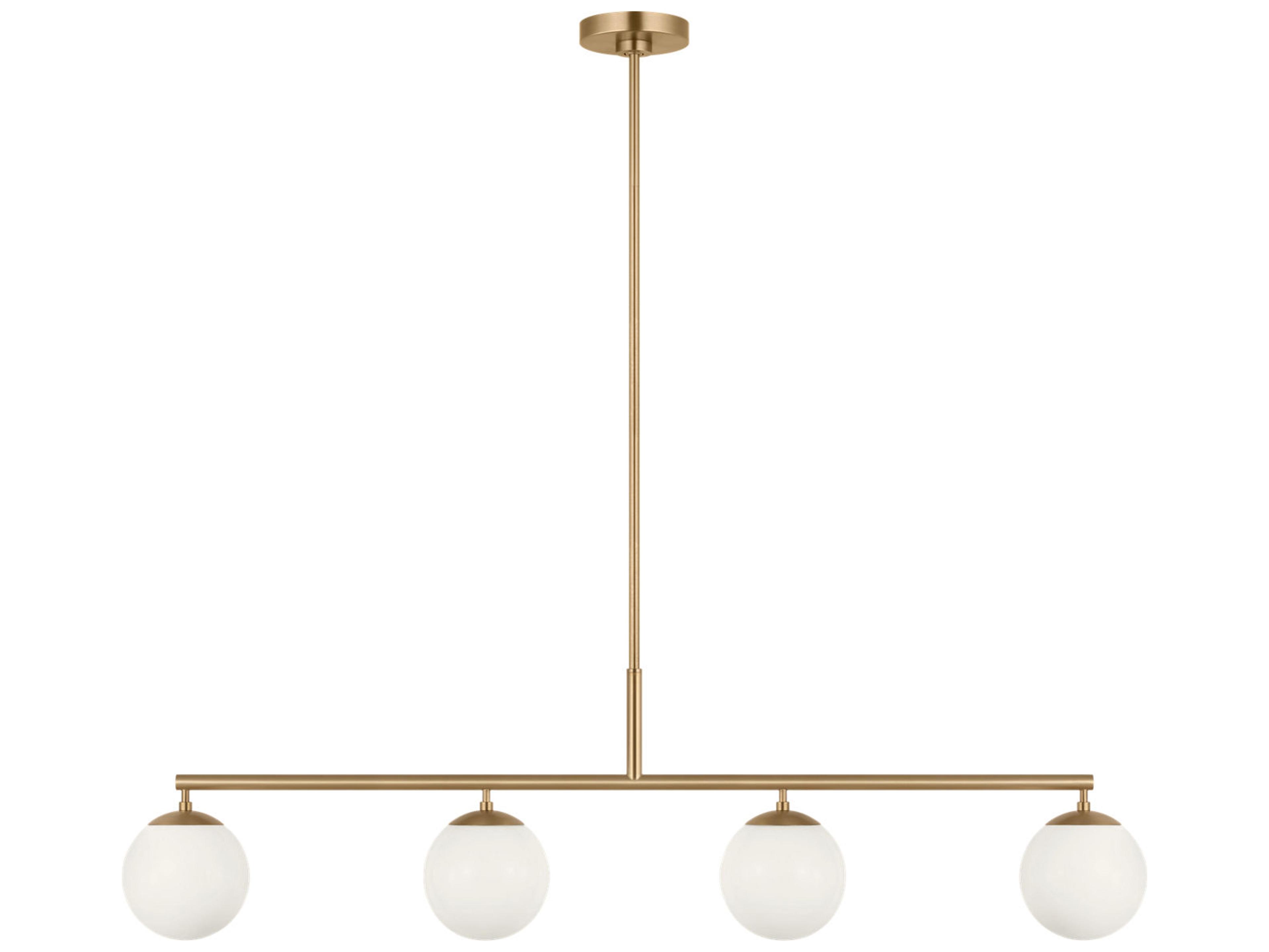 Generation Lighting Nube 4-Light Satin Brass Globe Island Pendant
