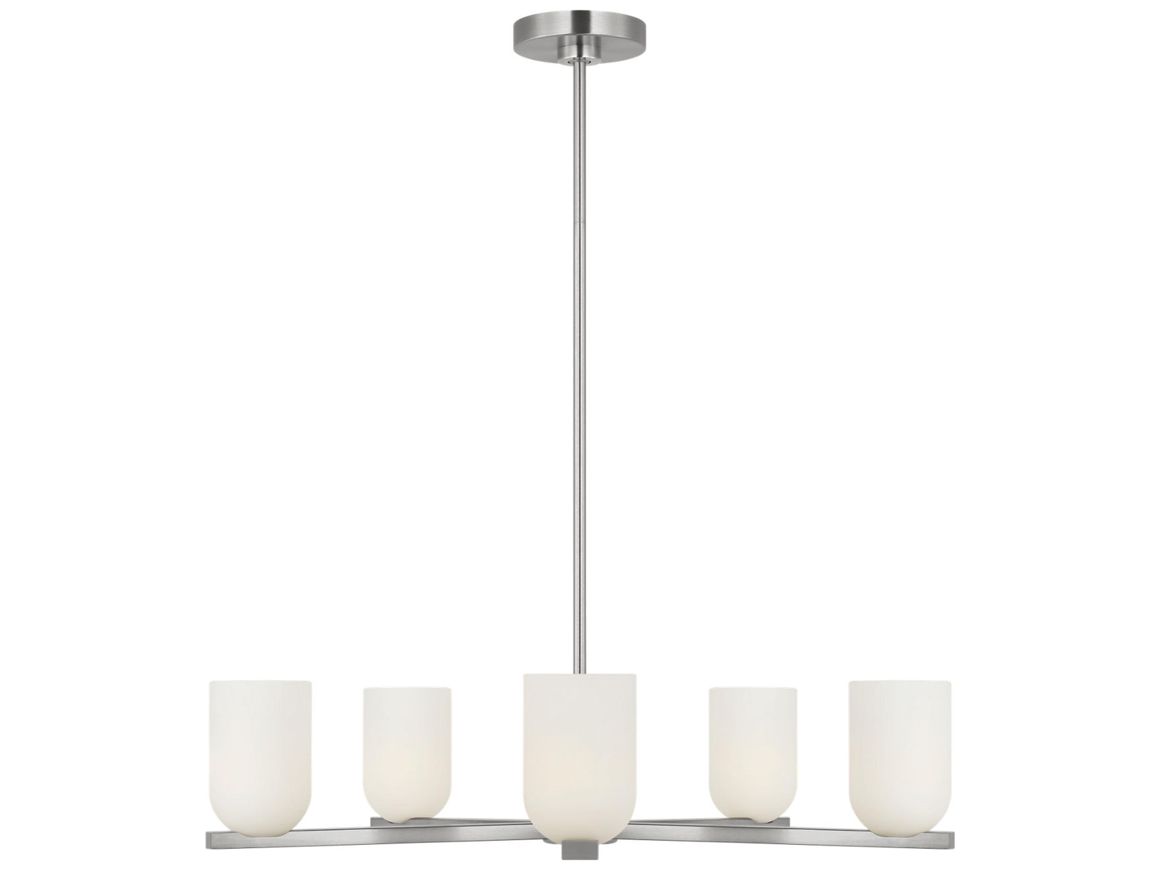 Generation Lighting Neblina 5-Light Brushed Nickel Chandelier