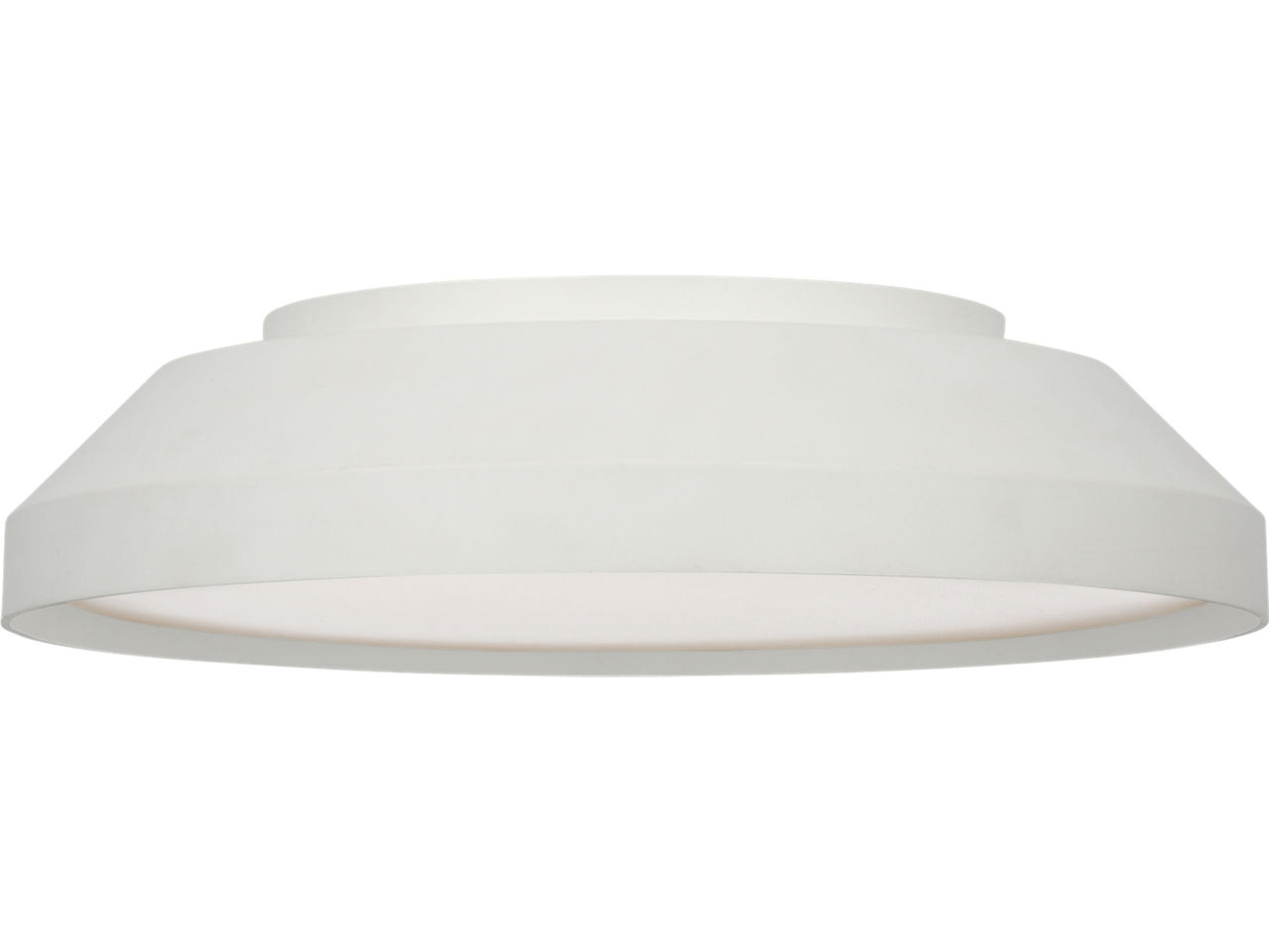 Generation Lighting Nevado Matte White Round Flush Mount
