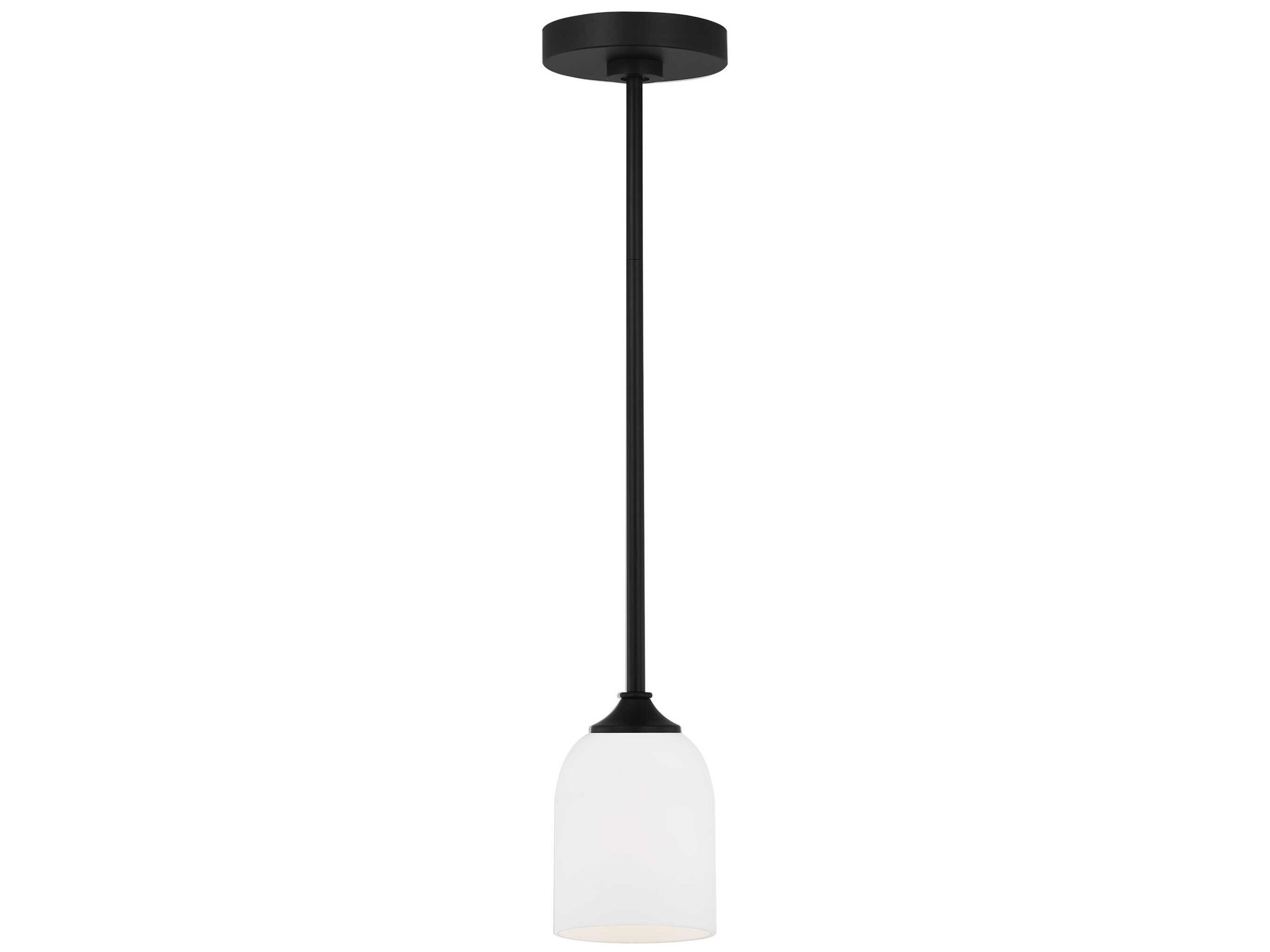 Generation Lighting Emile 1-Light Midnight Black Mini Pendant