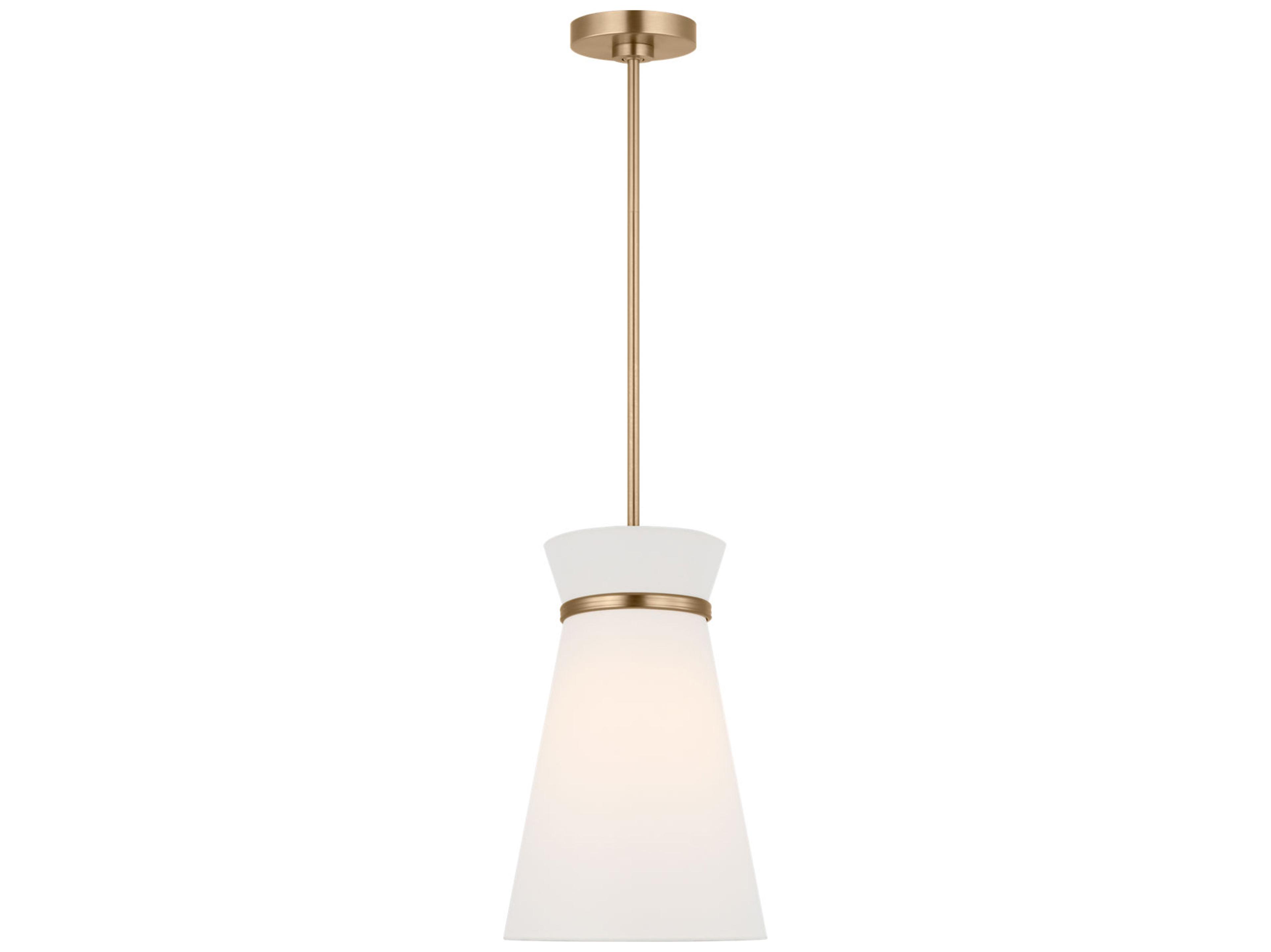 Generation Lighting Fynn 1-Light Satin Brass Mini Pendant