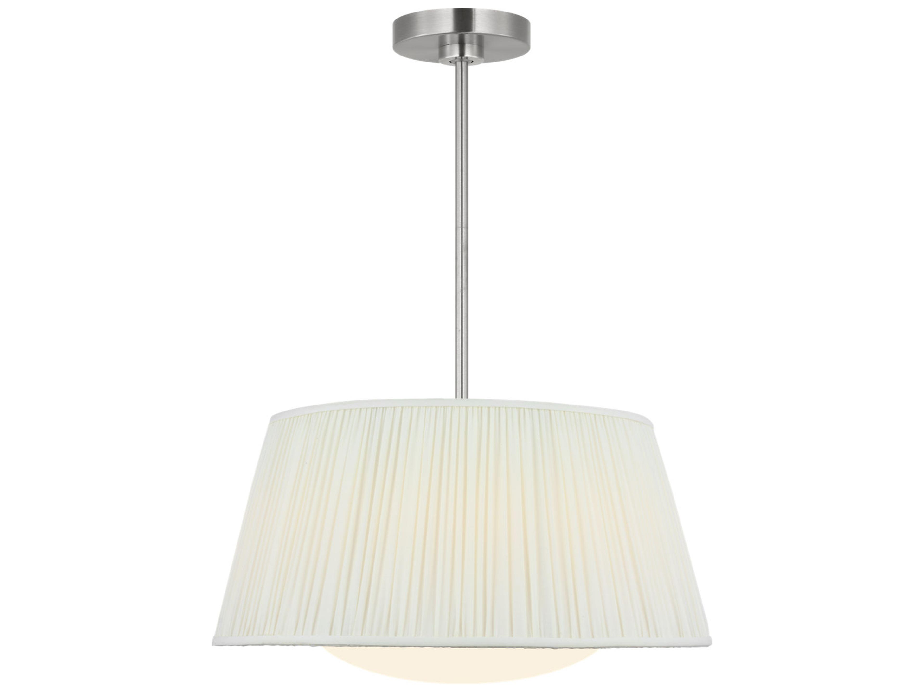 Generation Lighting Vilera 3-Light Brushed Nickel Drum Pendant