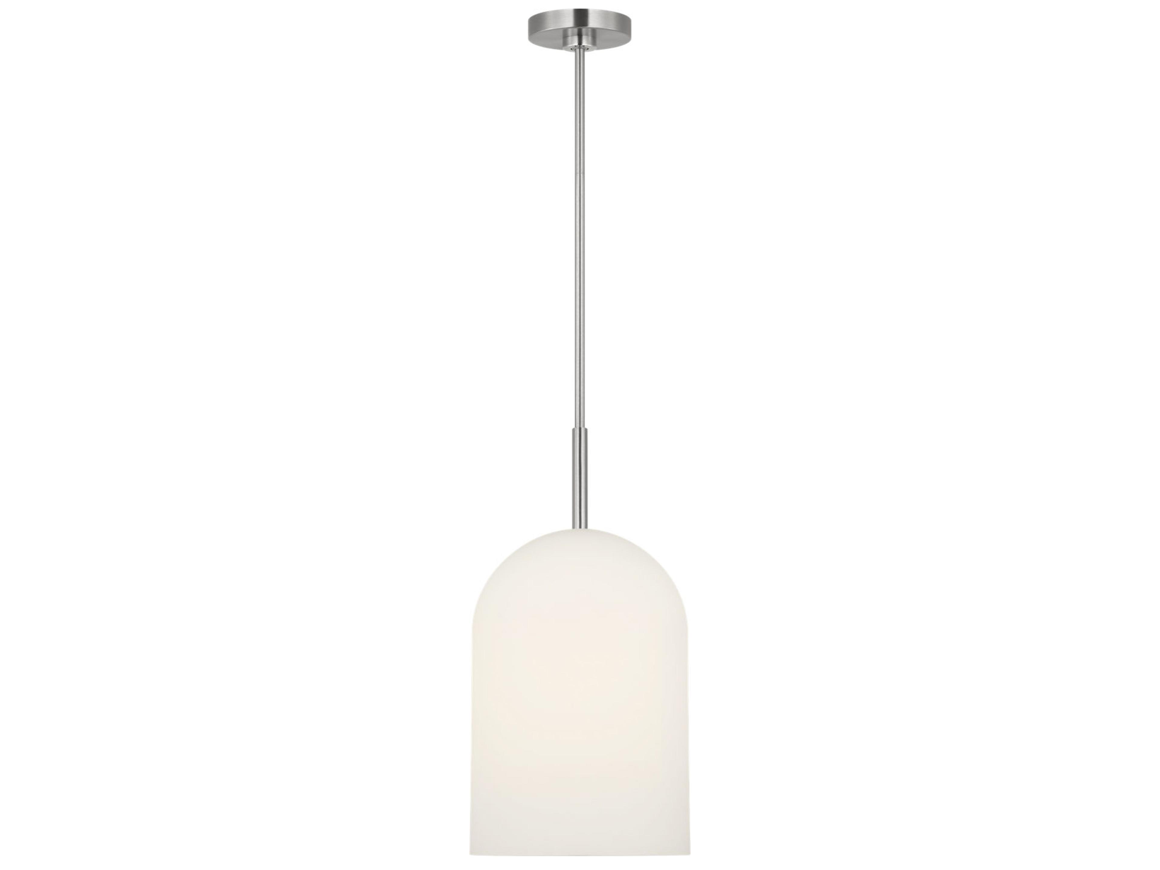 Generation Lighting Neblina 1-Light Brushed Nickel White Mini Pendant