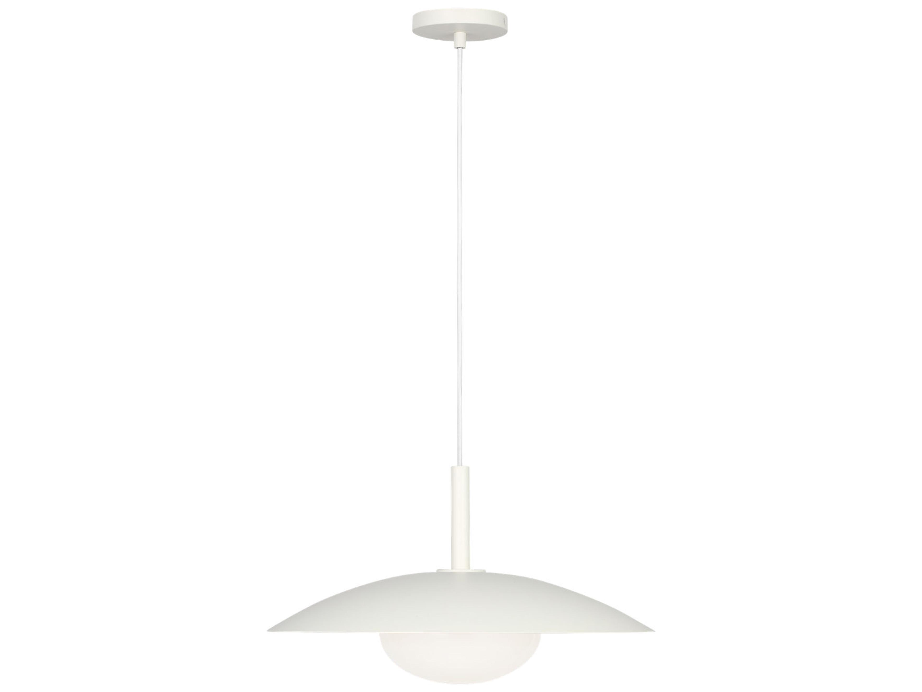 Generation Lighting Mont 1-Light Matte White Dome Pendant