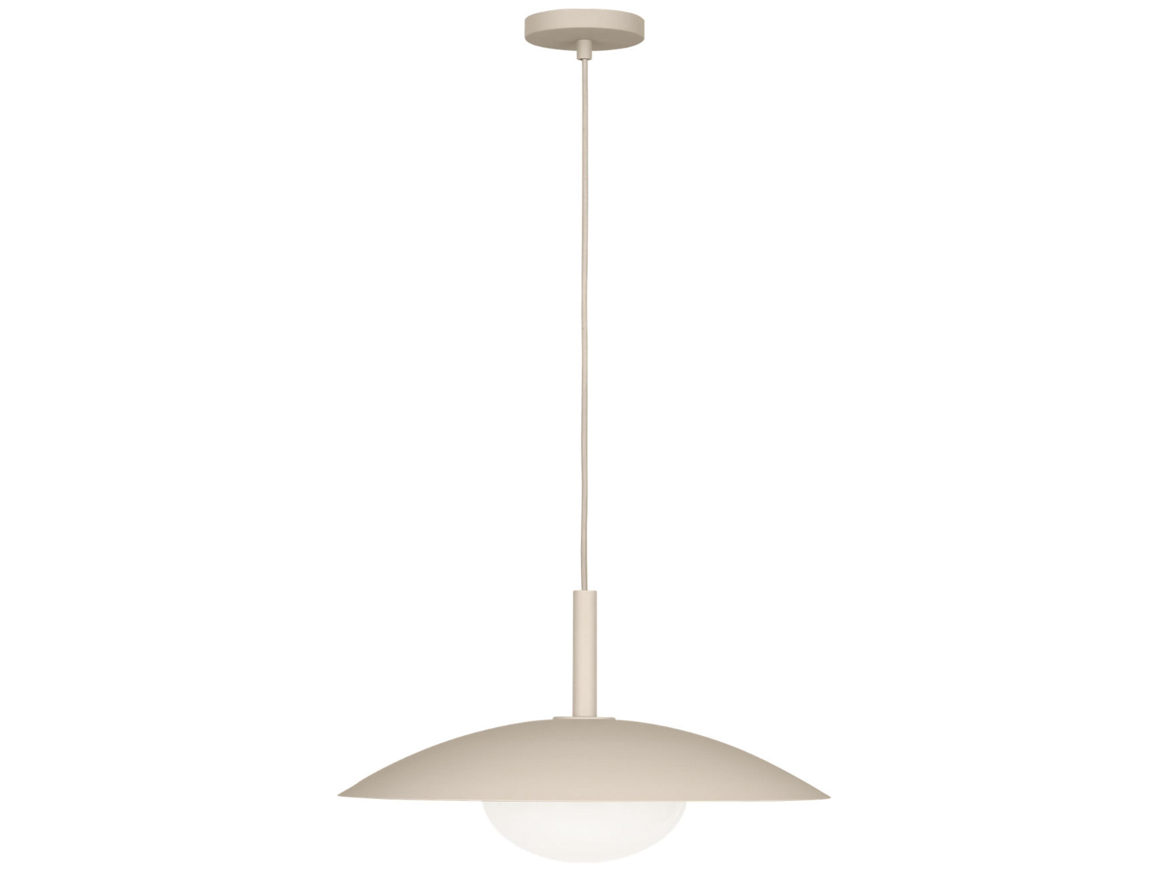 Generation Lighting Mont 1-Light Sand Dune Off White Dome Pendant