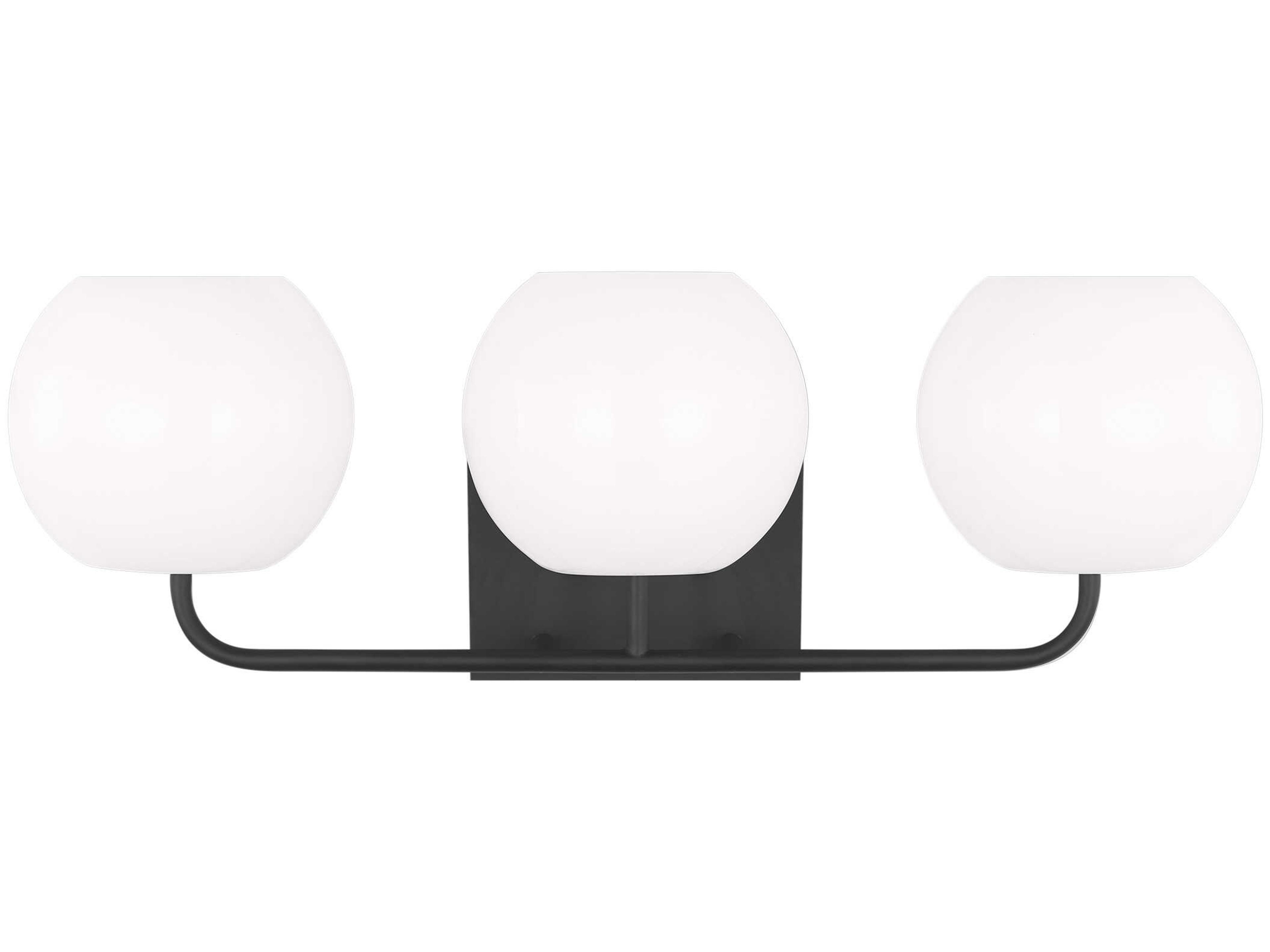 Generation Lighting Rory 3-Light Midnight Black Vanity Light