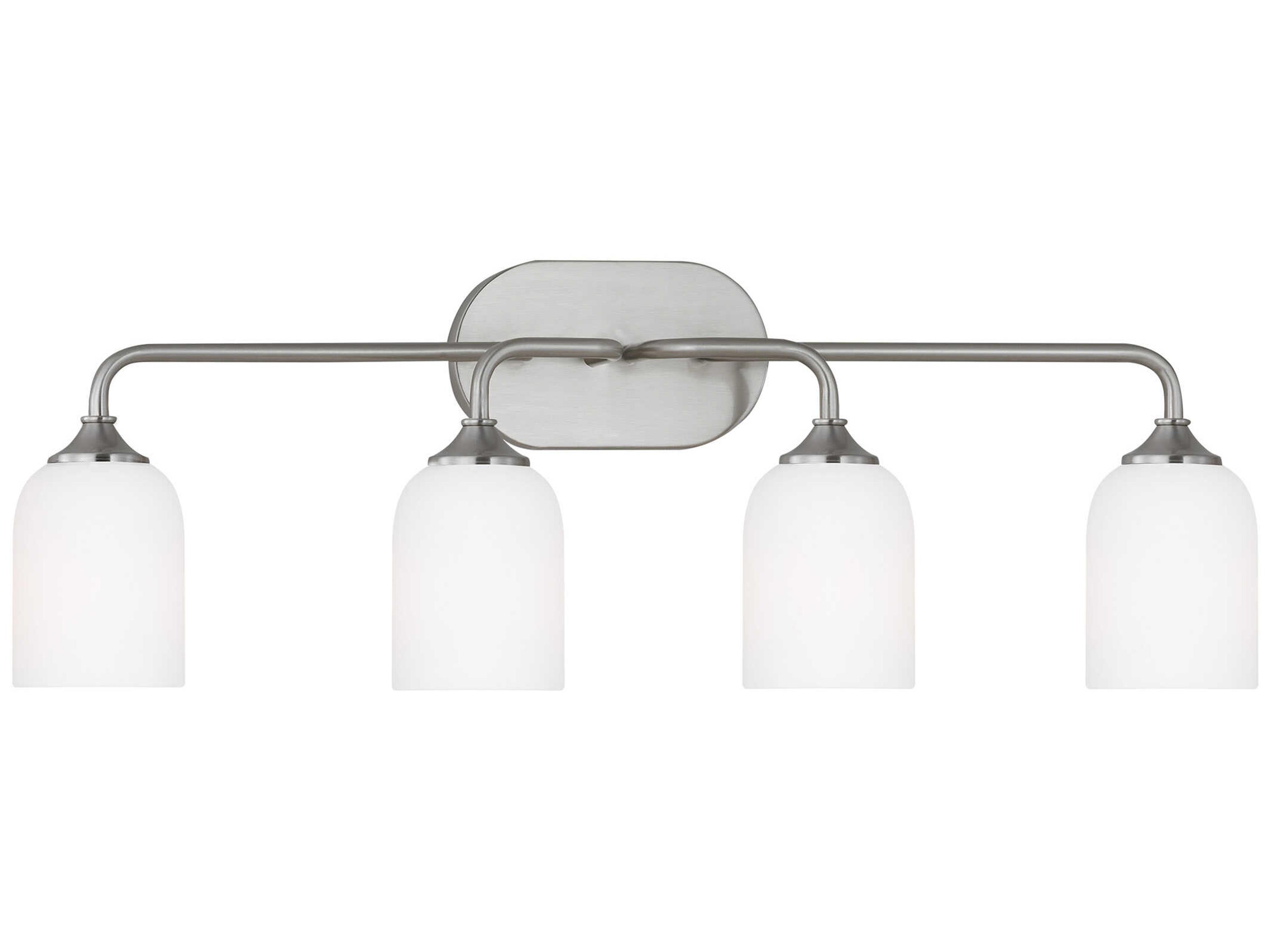 Generation Lighting Emile 4-Light Brushed Steel Vanity Light