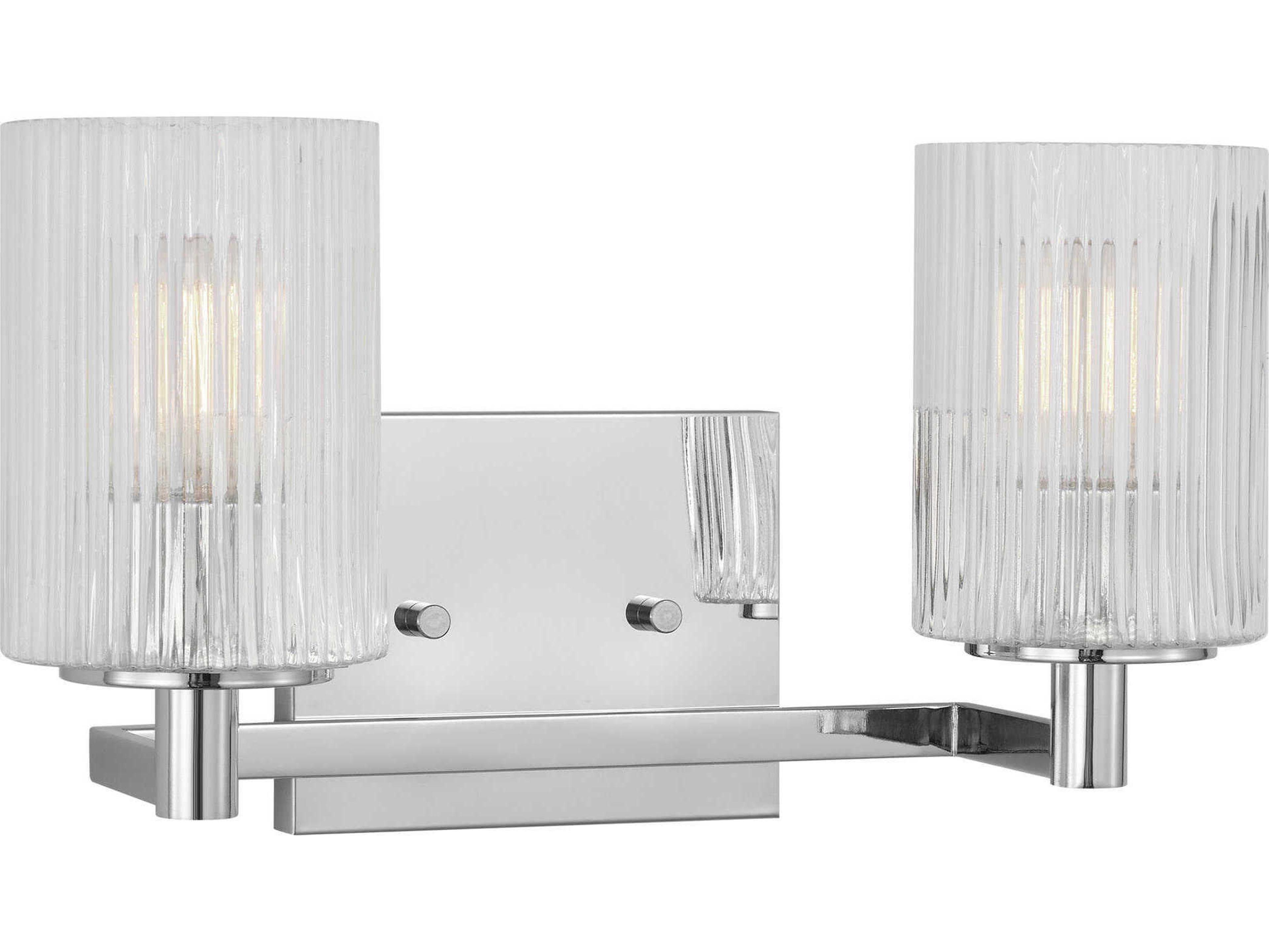 Generation Lighting Lando 2-Light Chrome Vanity Light