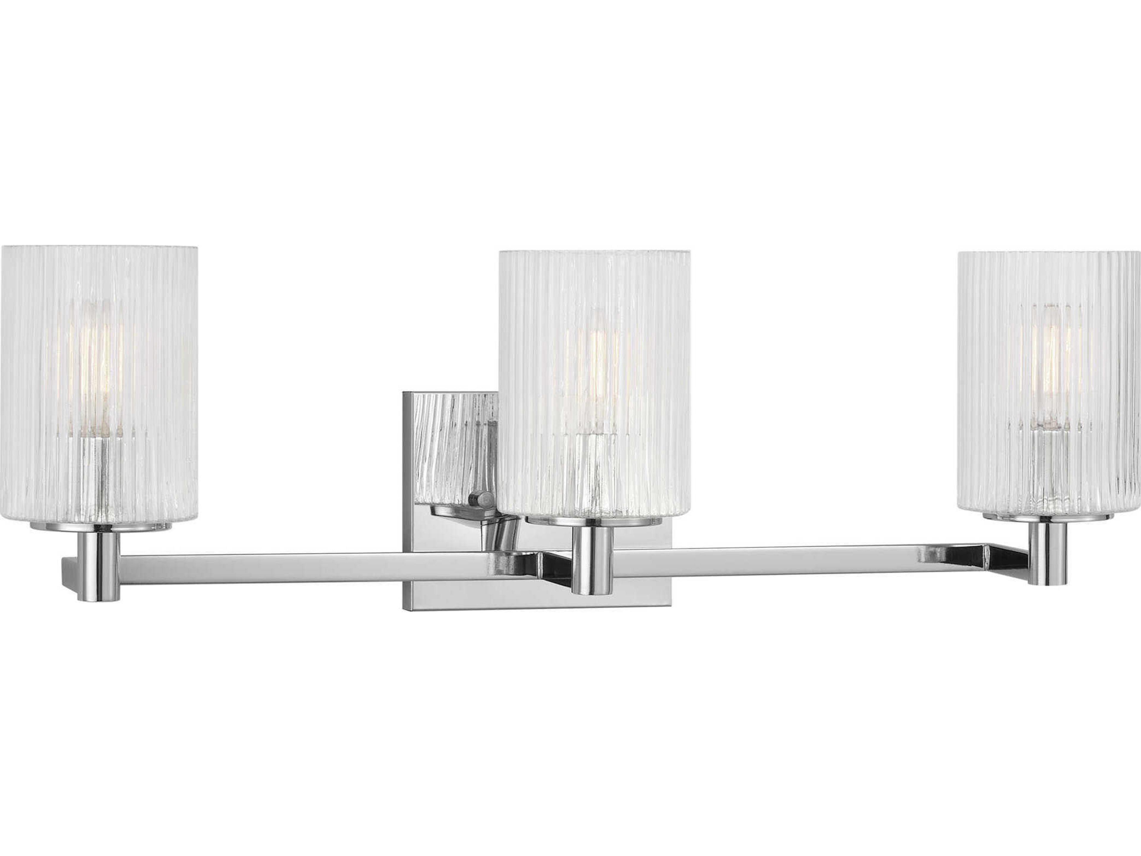 Generation Lighting Lando 3-Light Chrome Vanity Light