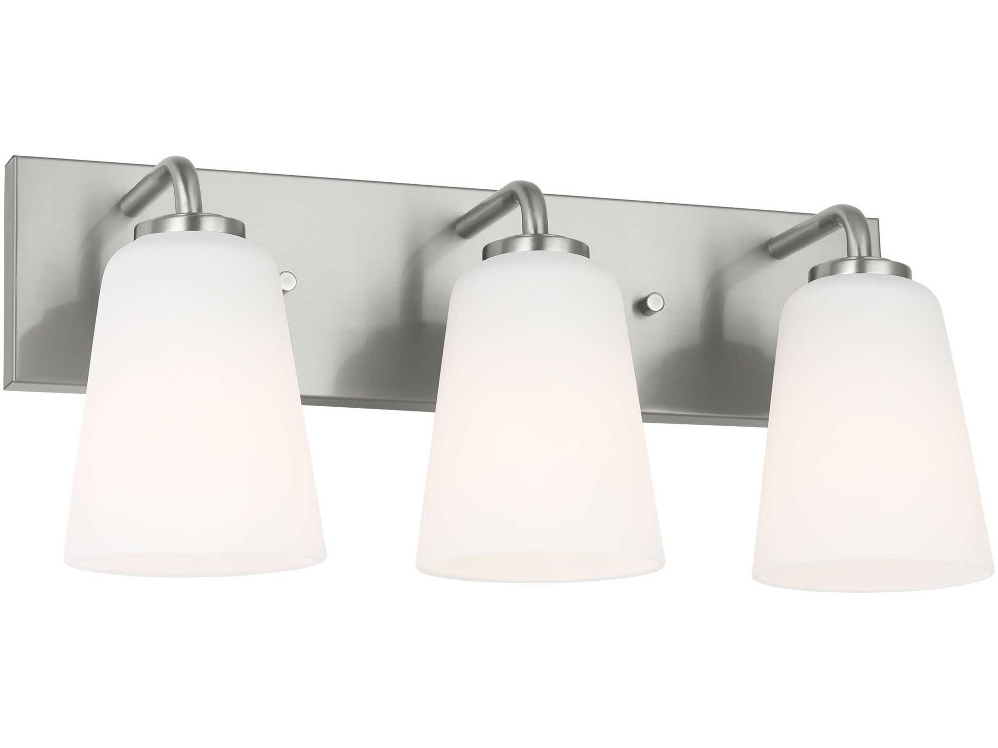 Generation Lighting Miles 3-Light Brushed Nickel Vanity Light
