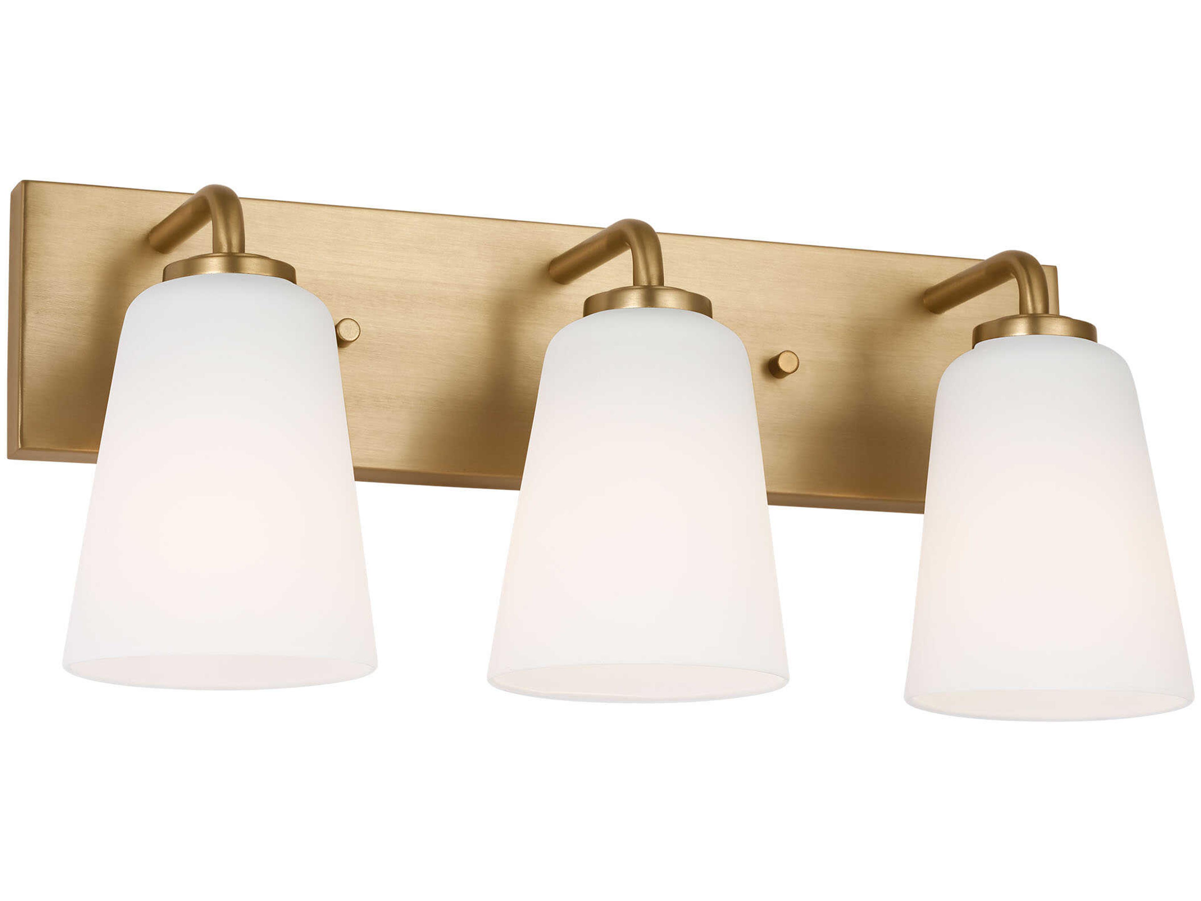 Generation Lighting Miles 3-Light Satin Brass Vanity Light