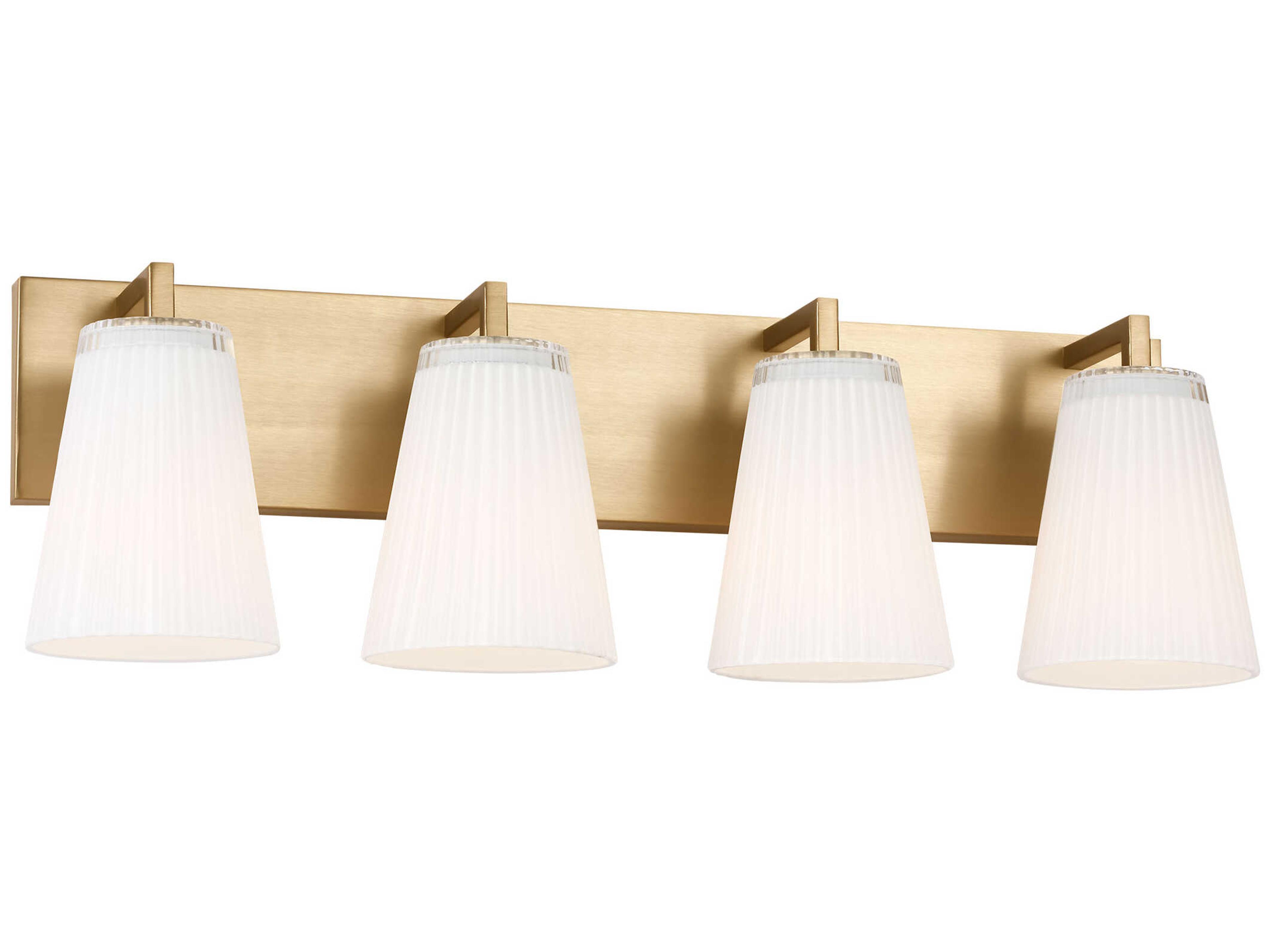 Generation Lighting Upson 4-Light Satin Brass Vanity Light