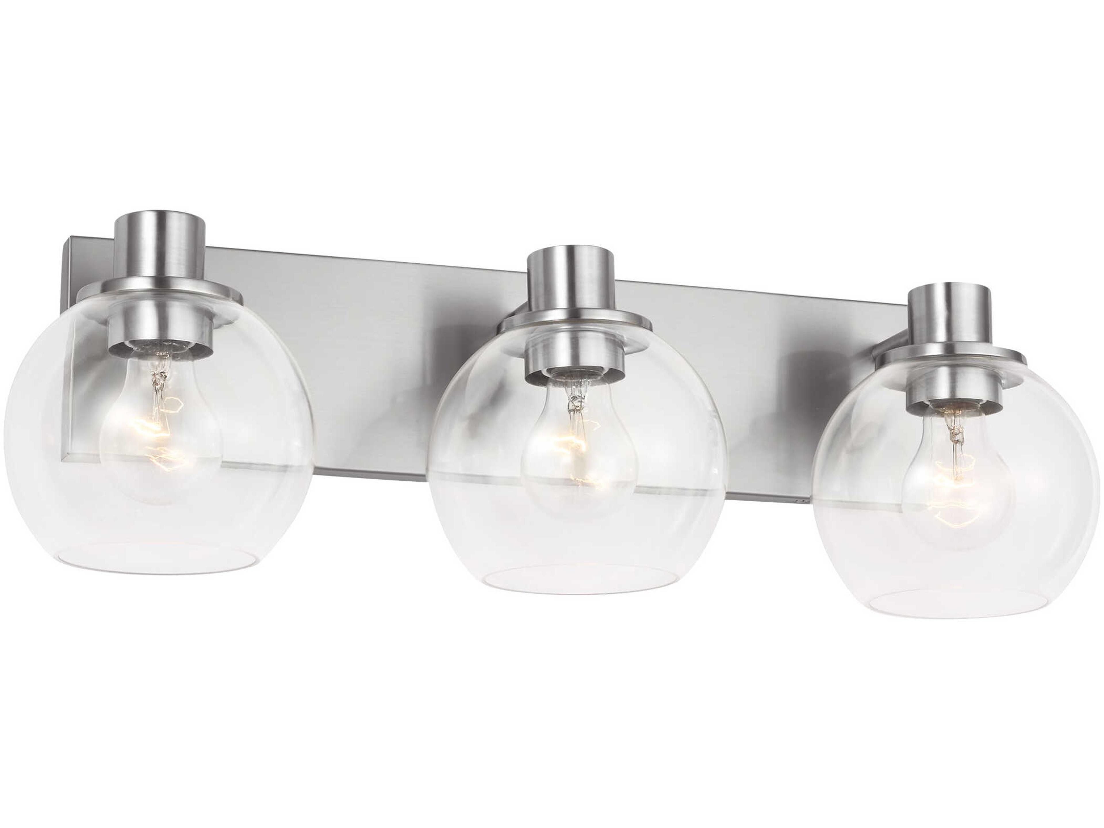 Generation Lighting Rito 3-Light Brushed Nickel Vanity Light