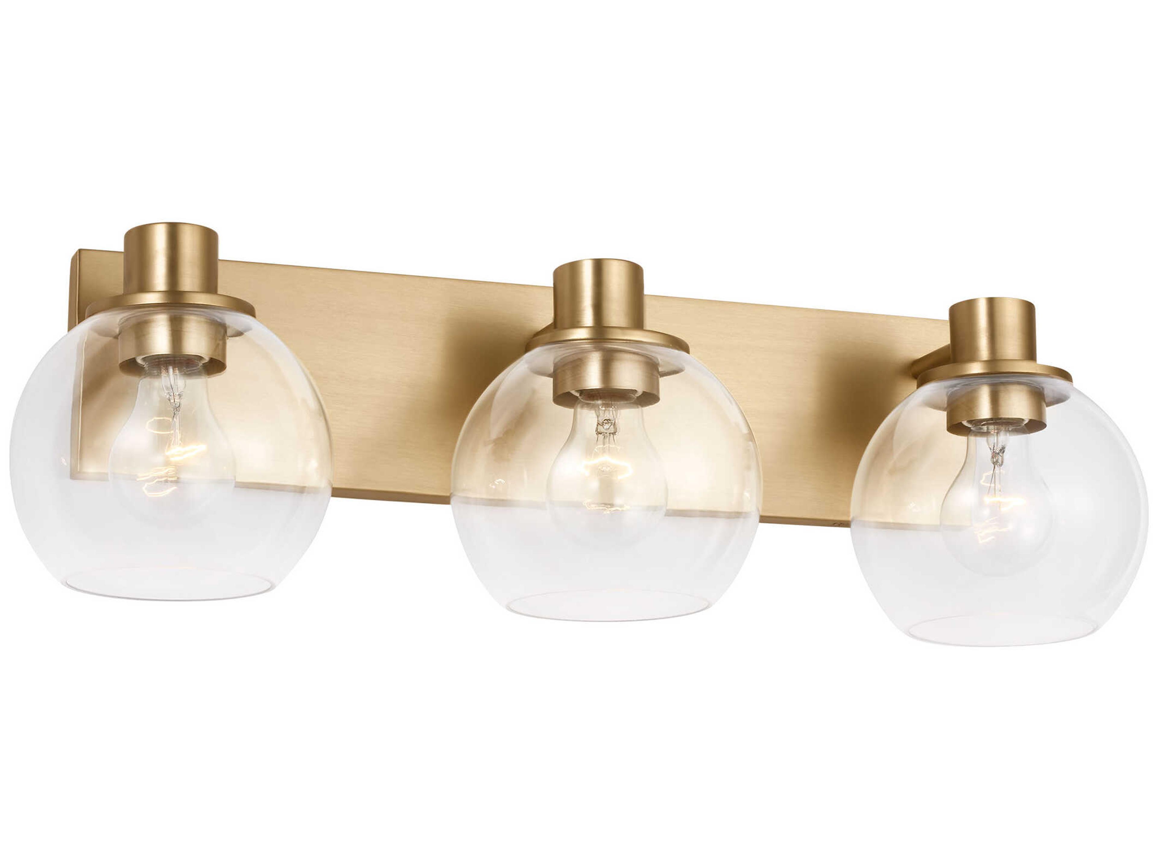 Generation Lighting Rito 3-Light Satin Brass Vanity Light