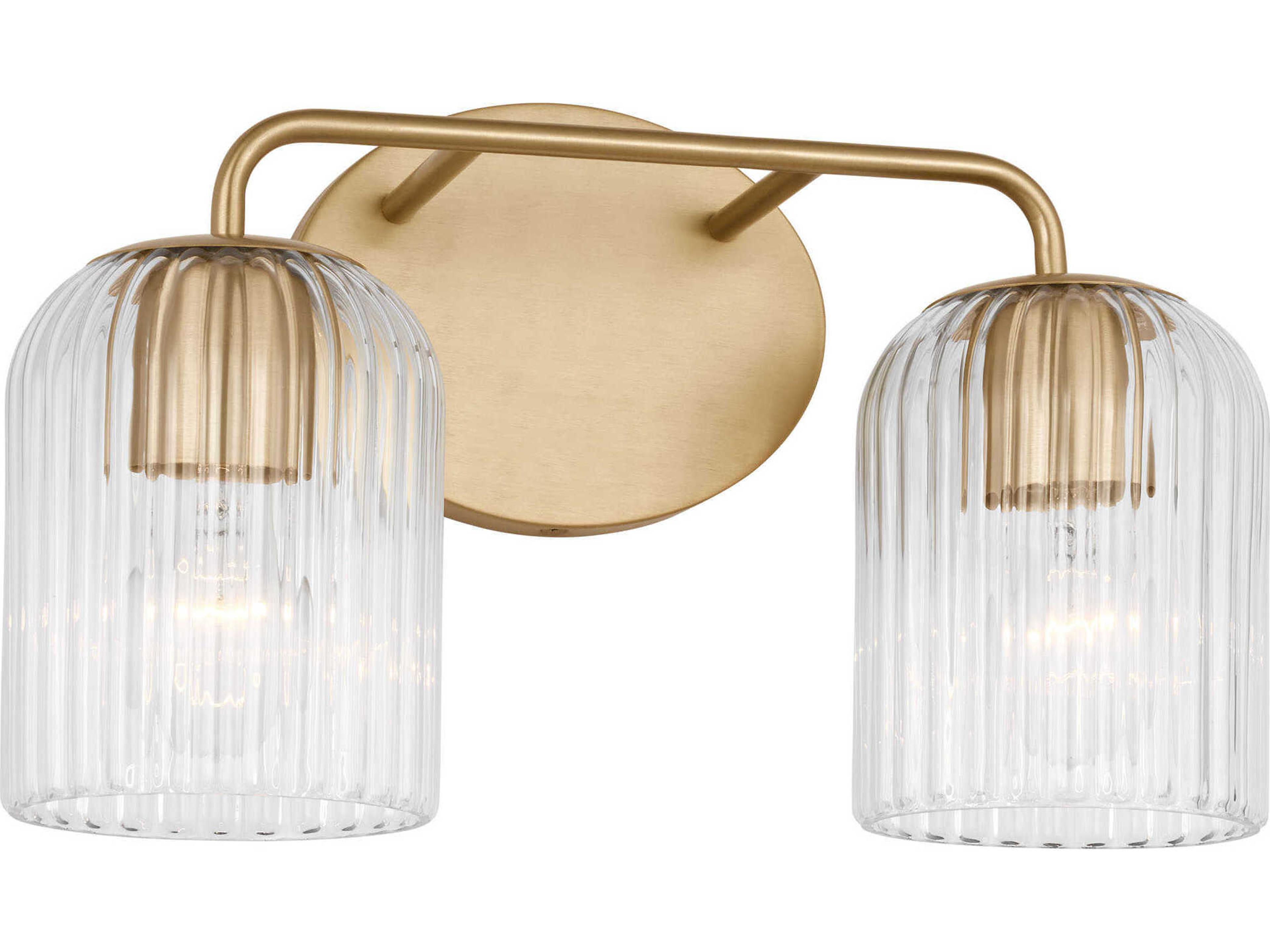 Generation Lighting Eisele 2-Light Satin Brass Vanity Light