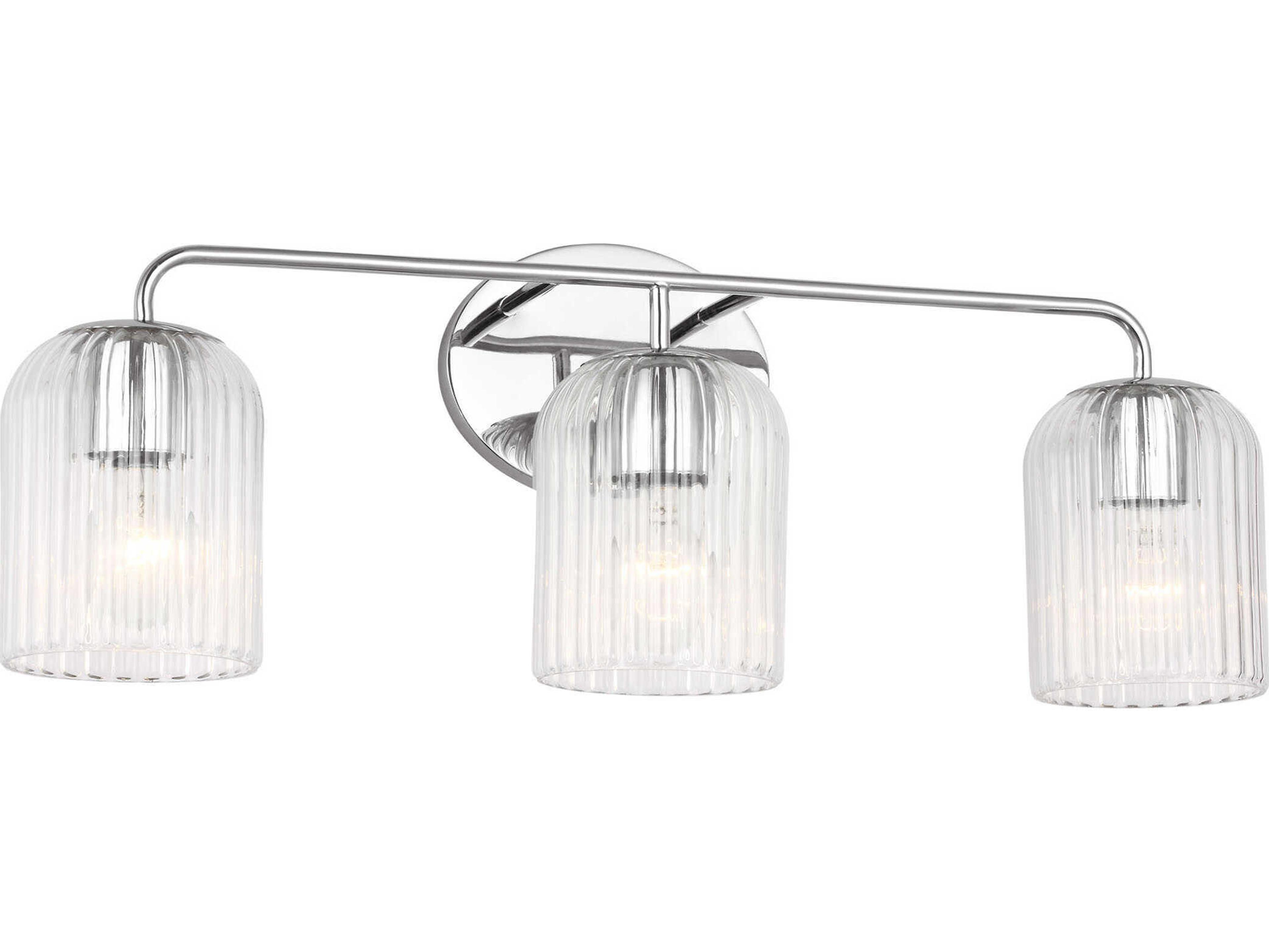 Generation Lighting Eisele 3-Light Chrome Nickel Vanity Light