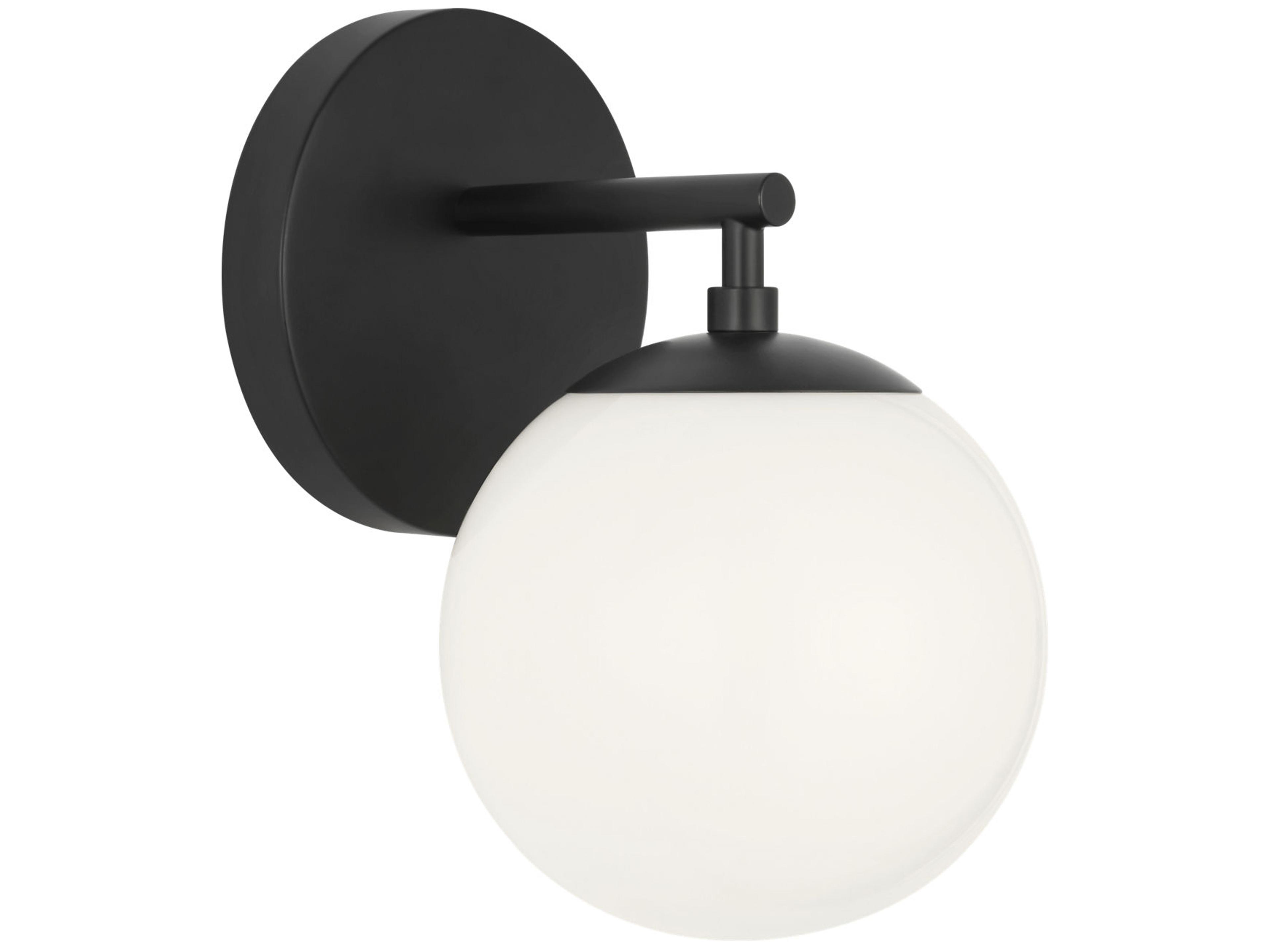 Generation Lighting Nube 1-Light Midnight Black Wall Sconce