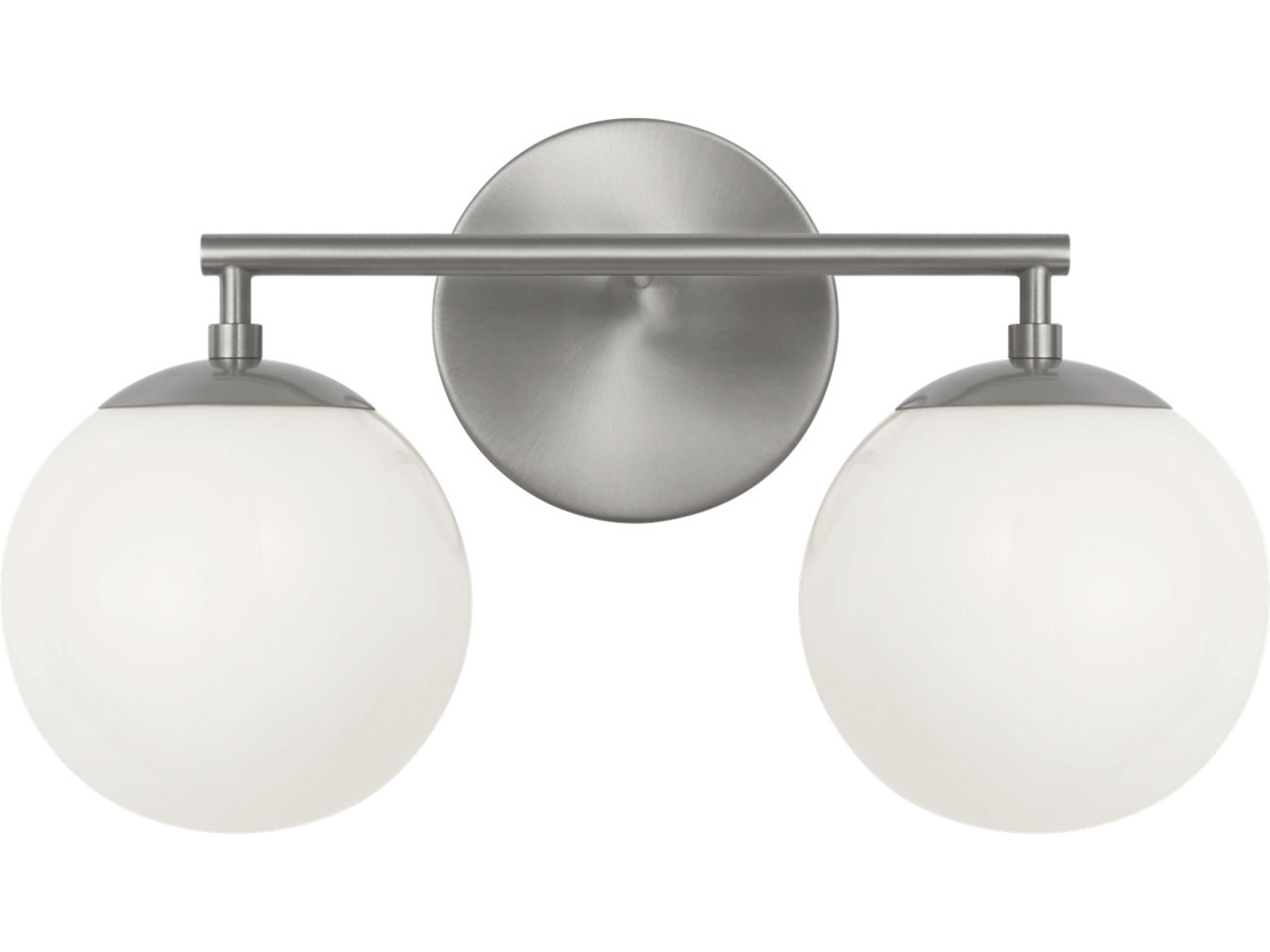 Generation Lighting Nube 2-Light Brushed Nickel Vanity Light